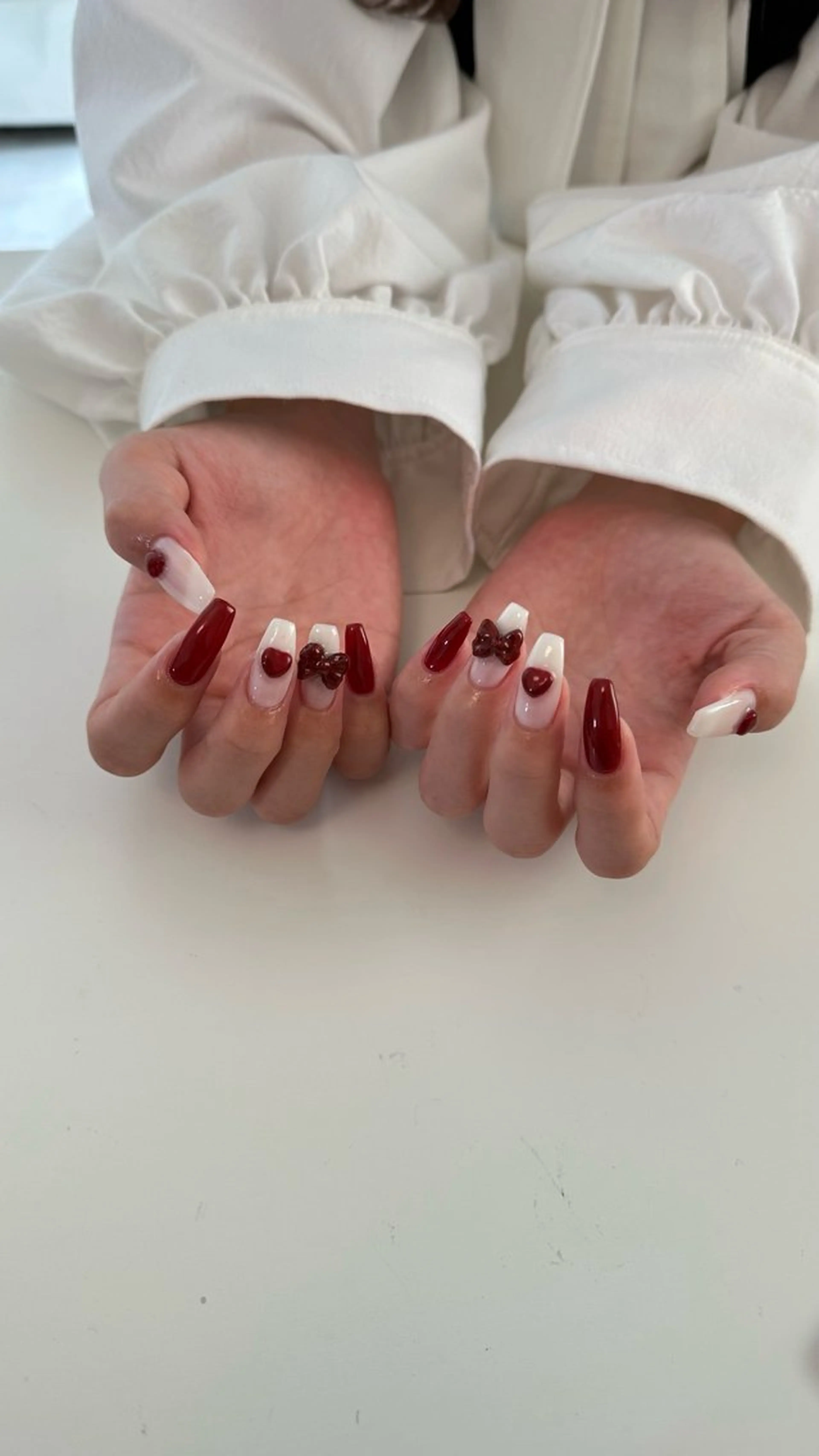 ネイル リボン ハンドネイル n Honokaのネイルデザイン