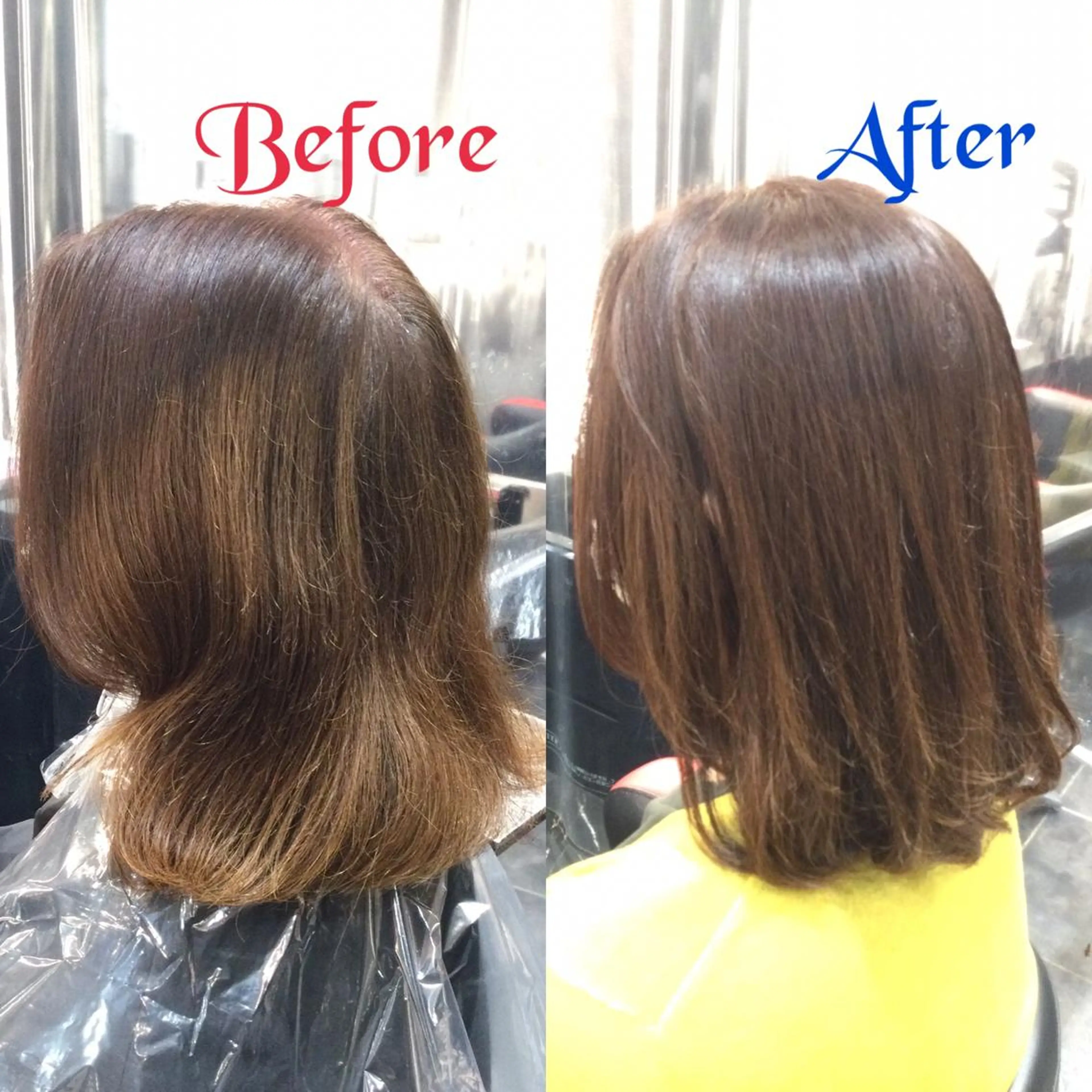 セミロング カラー Annon プライベートサロンのヘアスタイル