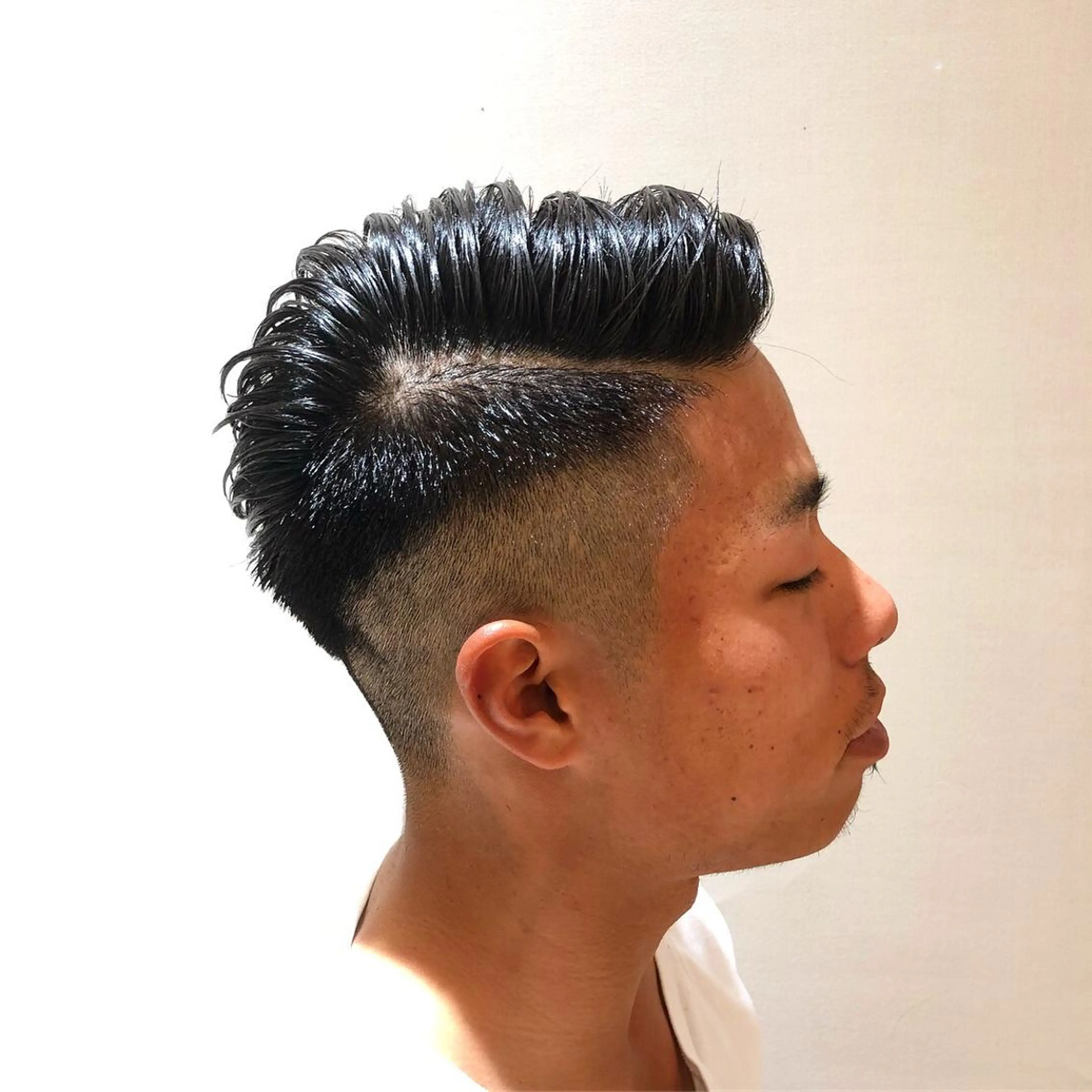 ショート メンズ フェードカット アンドウ ユウ/ レイヤーカット/韓国のヘアスタイル