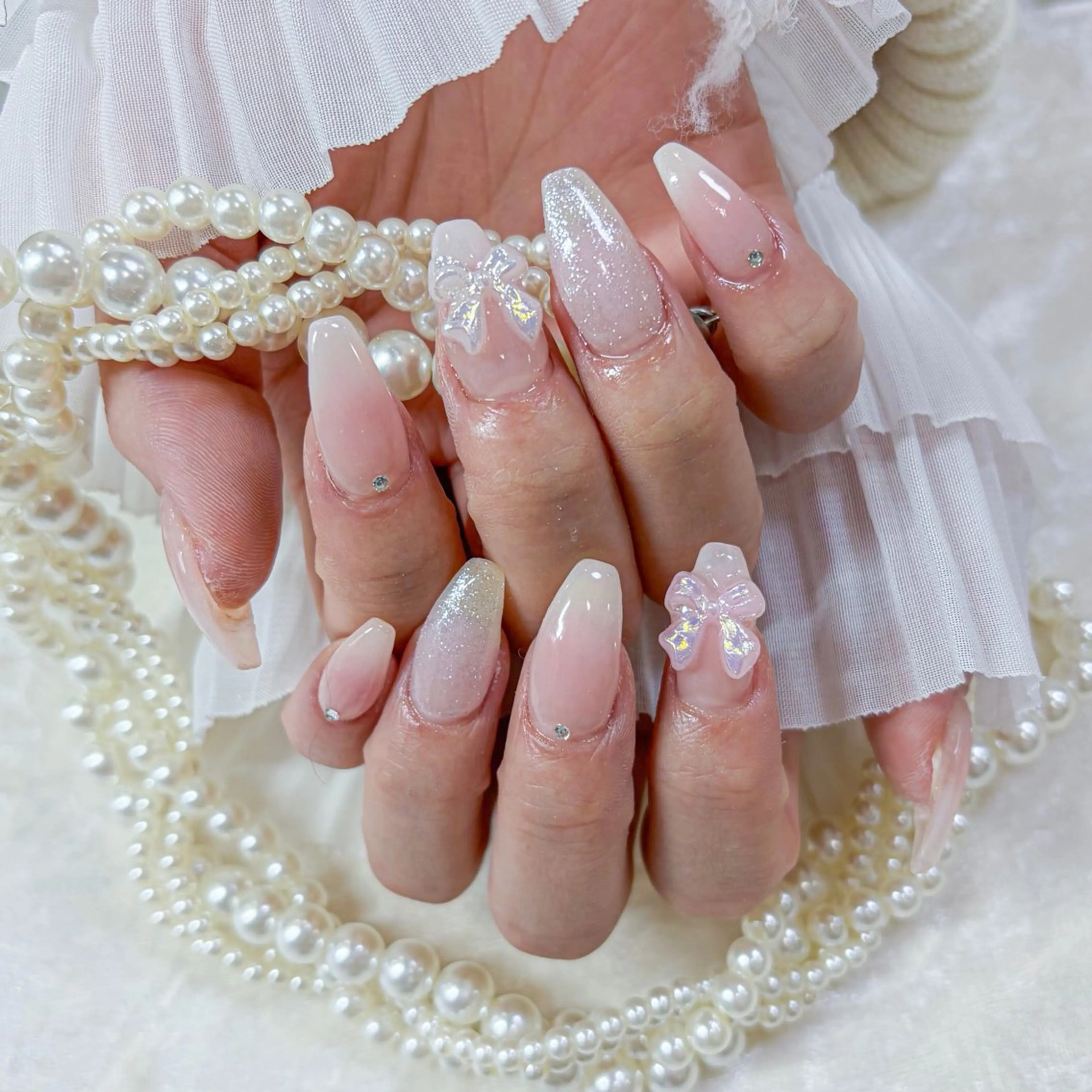 ネイル アートネイル 長さ出し フットネイル 韓国ネイル マグネットネイル Minami 🍓のネイルデザイン