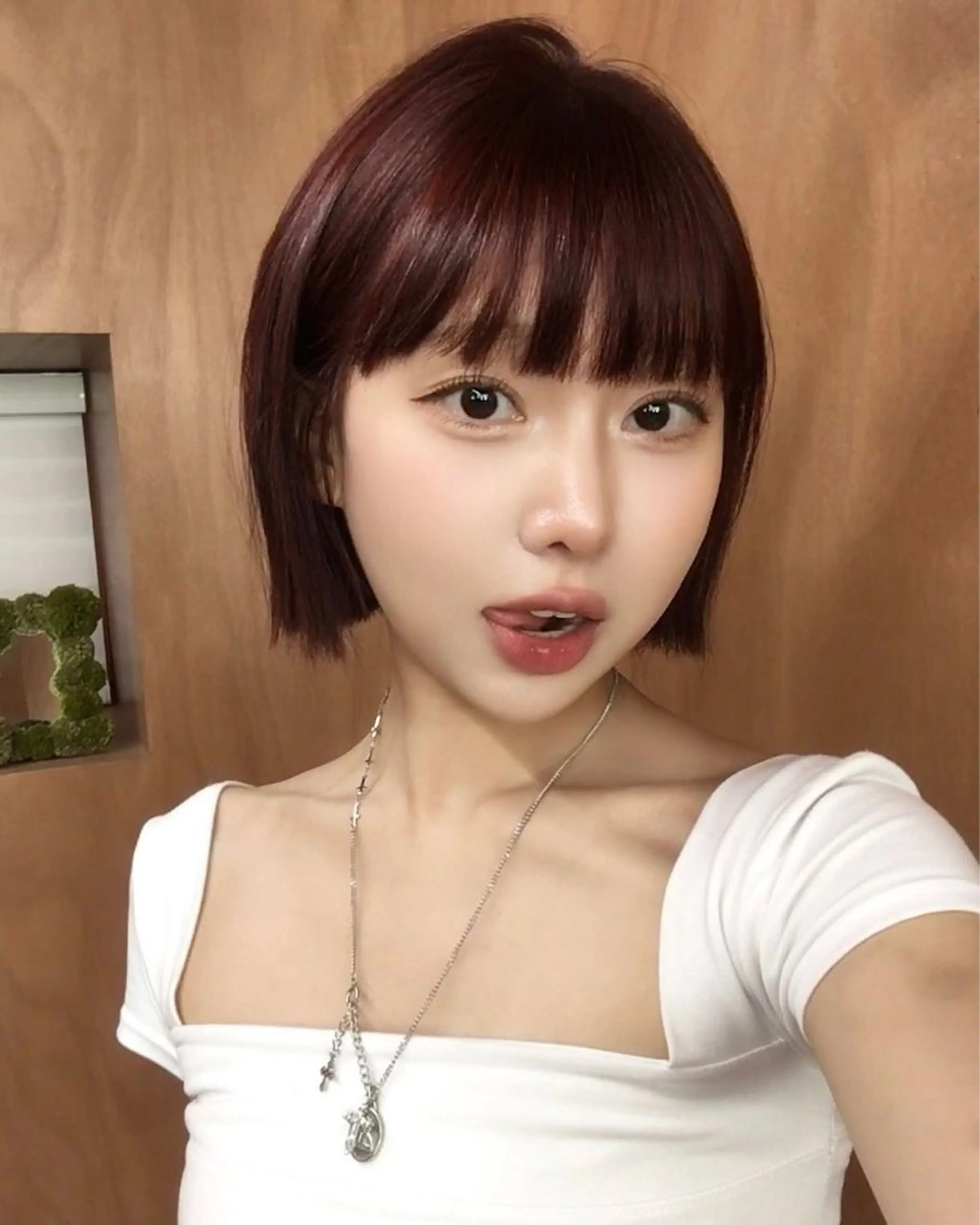 ショート rizu🤎/ ボブ /ブラウンカラーのヘアスタイル