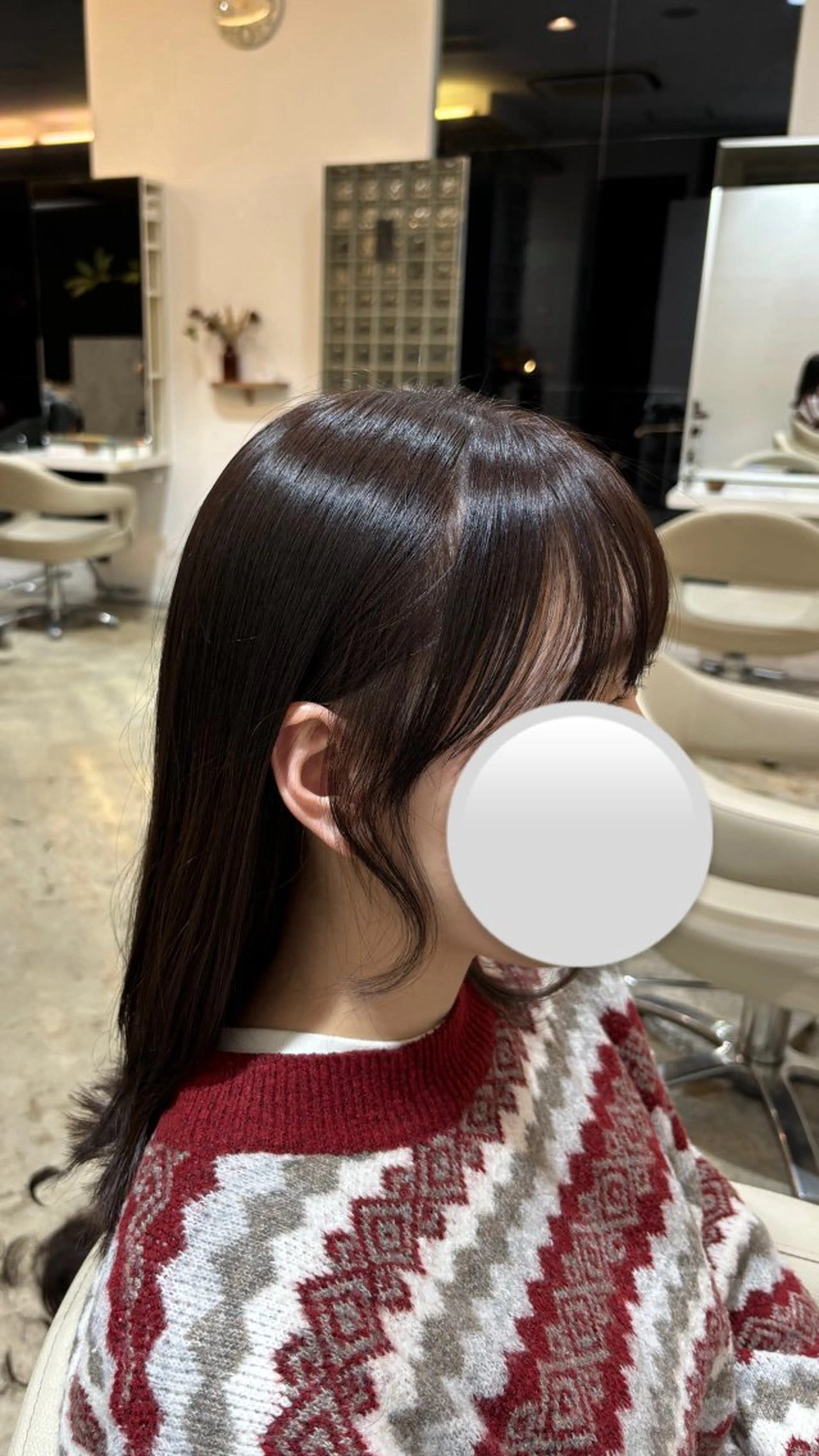 ロング 佐藤 優里のヘアスタイル