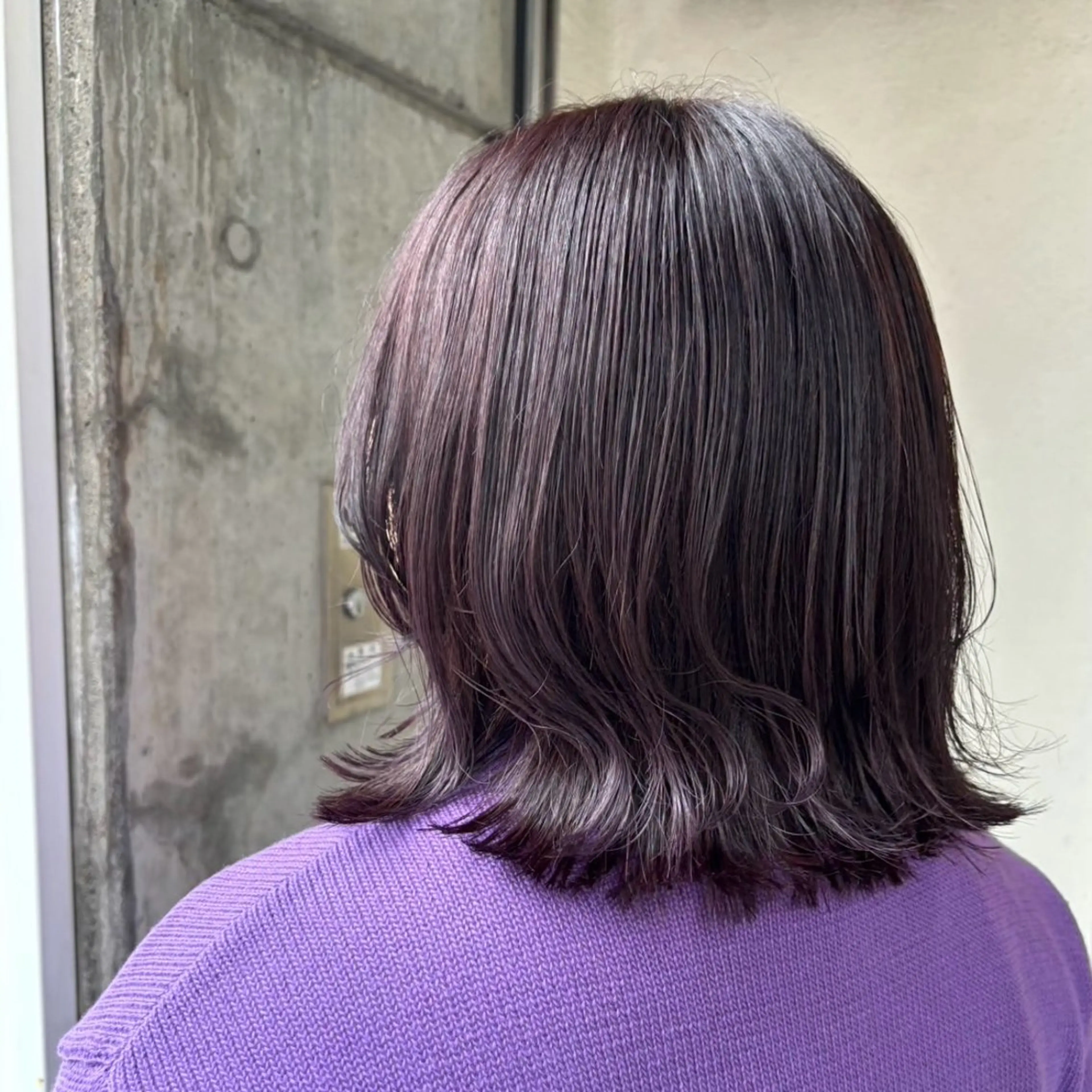 セミロング カラー 💎久米川 東村山 BASSAサトウ💎のヘアスタイル