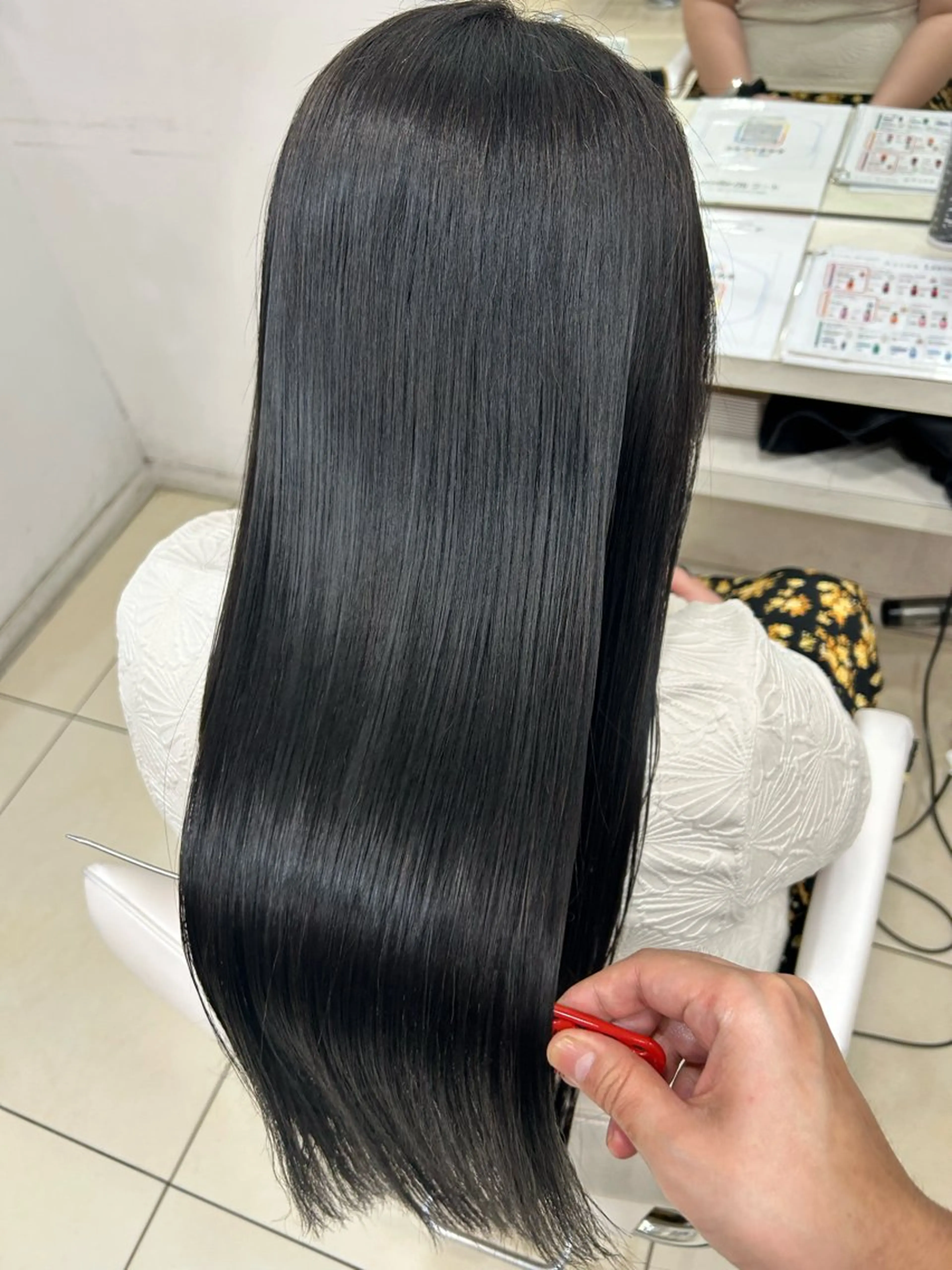 ロング ヘアカラー トリートメント 【髪質改善カラー】 瀧田嵐士🇰🇷のヘアスタイル