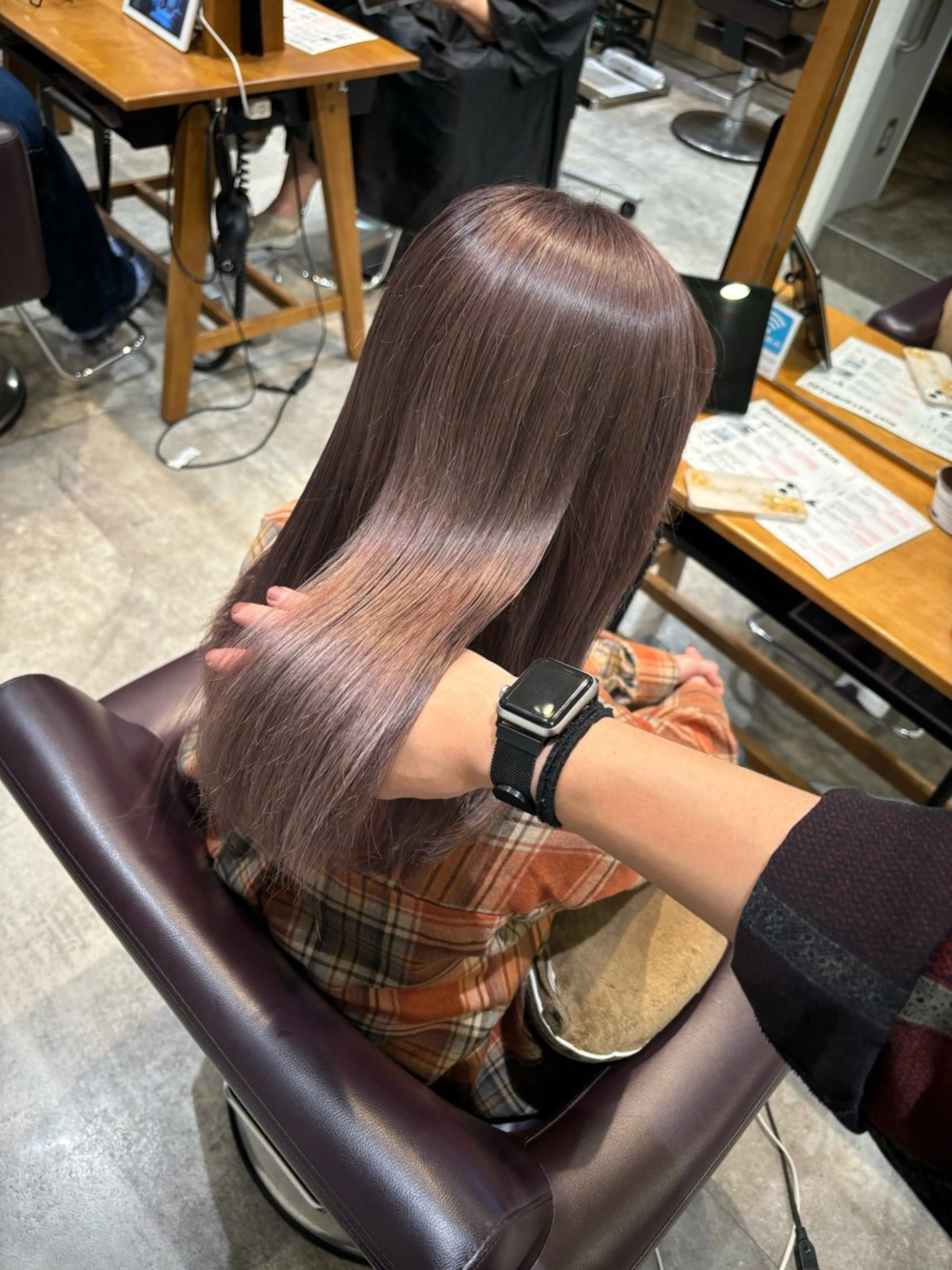 ロング カラー 似合わせカット 透明感カラー/中野のヘアスタイル