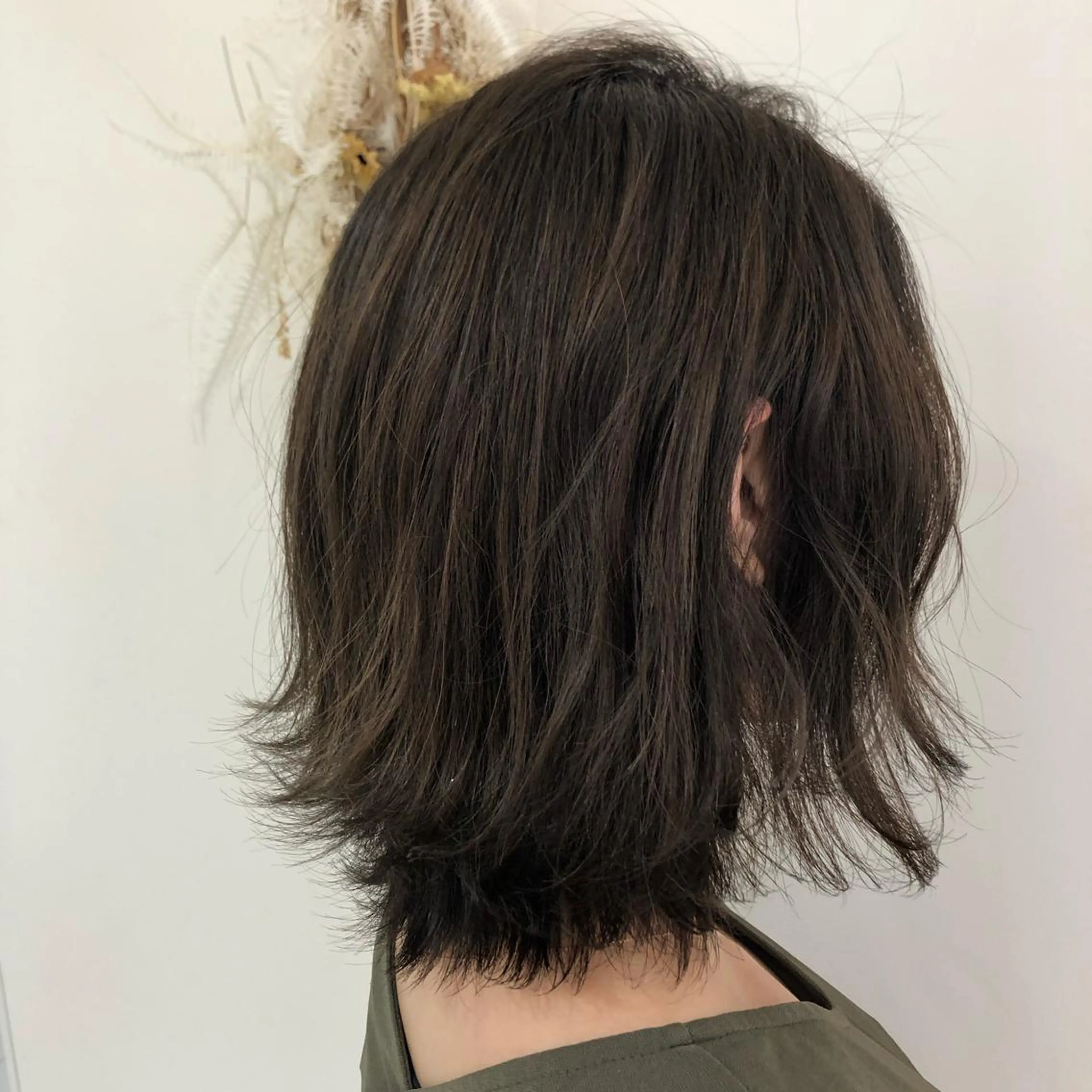 ミディアム カラー アッシュ ベージュカラー 【髪質改善】 梅田　聡のヘアスタイル