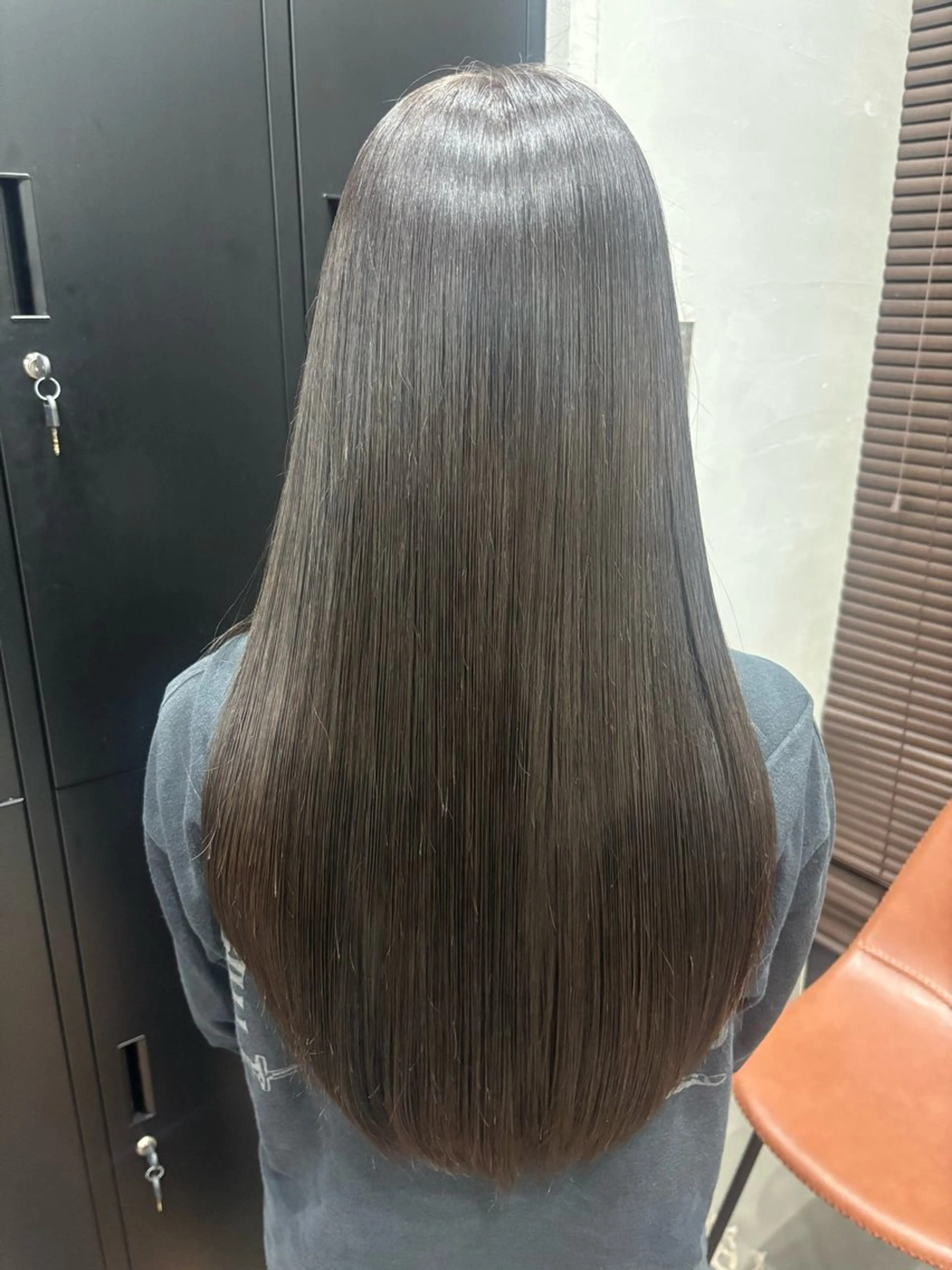 ロング アッシュ アッシュグレー TELAHAIR 石岡♡Rinaのヘアスタイル
