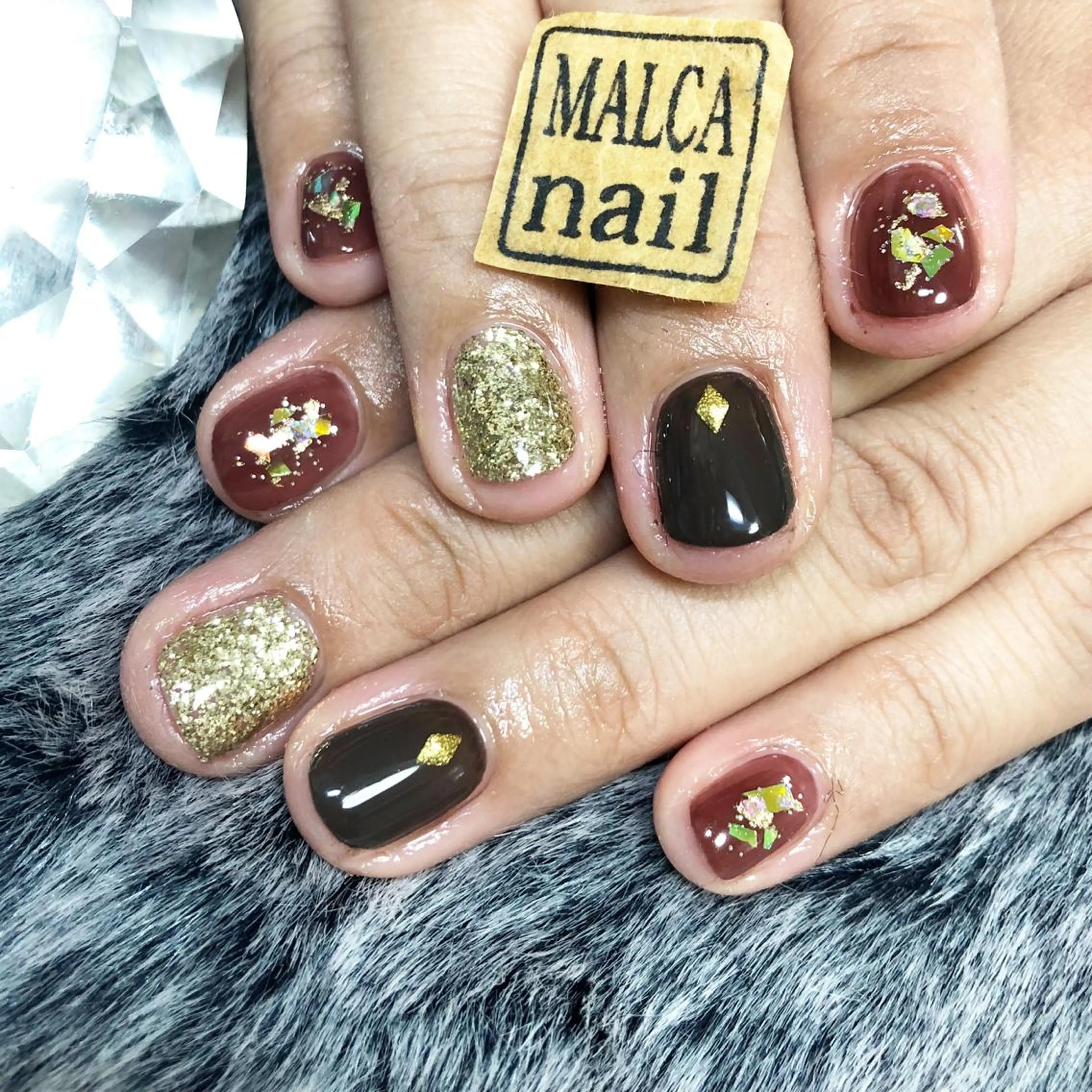 ミディアム カラー パーマ ヘアアレンジ キッズ ネイル マツエク・マツパ MALCAnail(マルカネイル)所属・荒木 莉奈のネイルデザイン