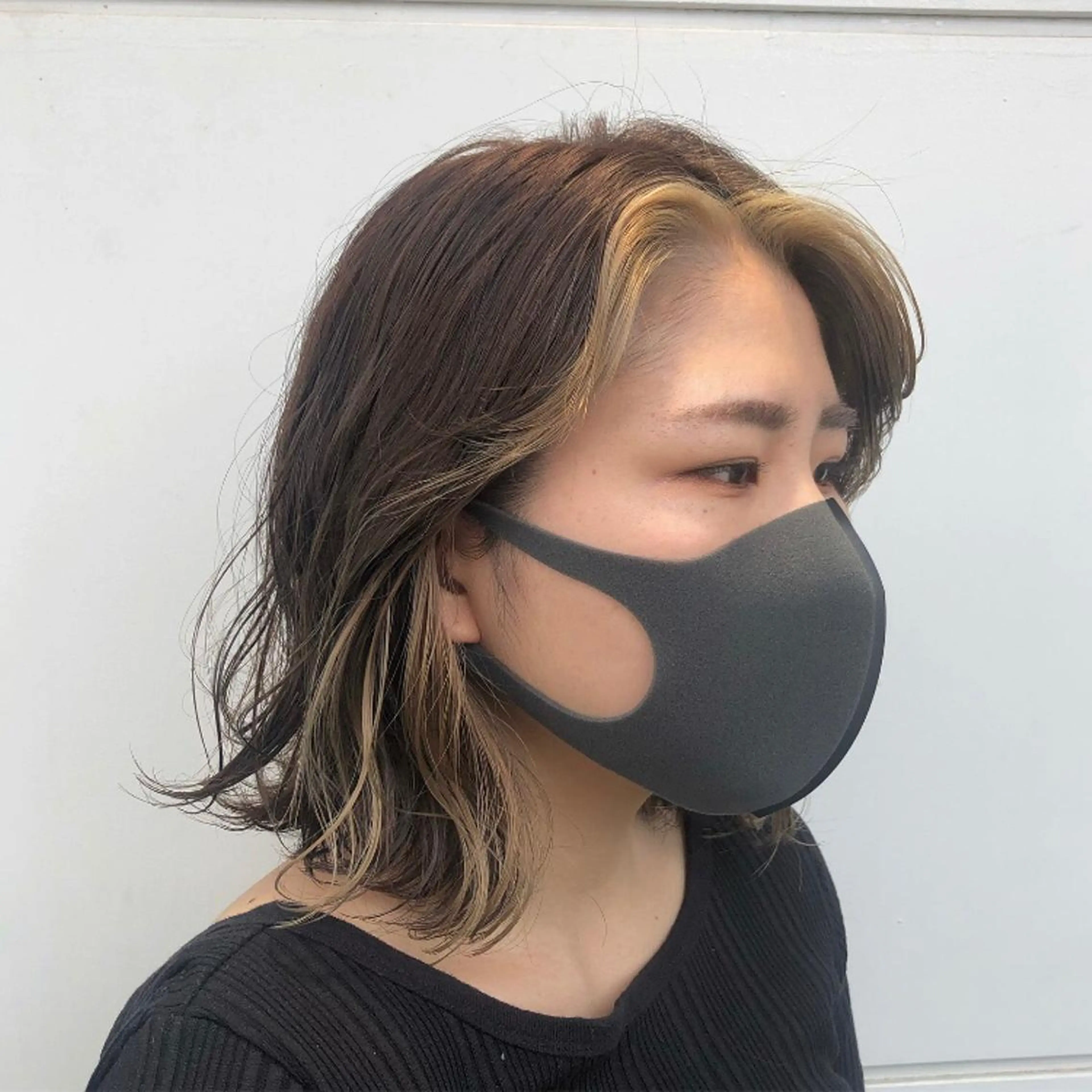 ミディアム カトウ ユウカのヘアスタイル