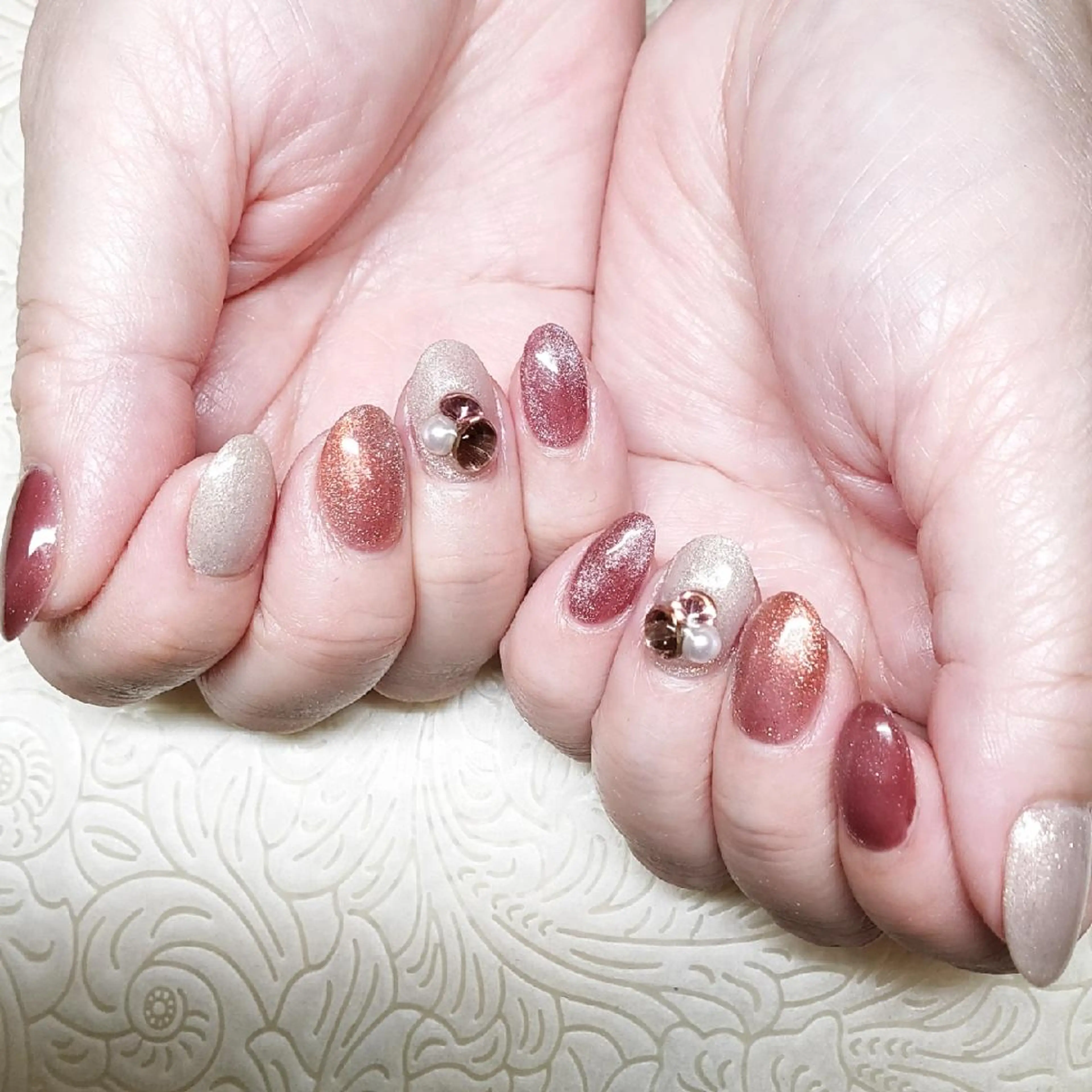 ネイル マグネットネイル ハンドネイル ハンドケア private nailsalonのネイルデザイン