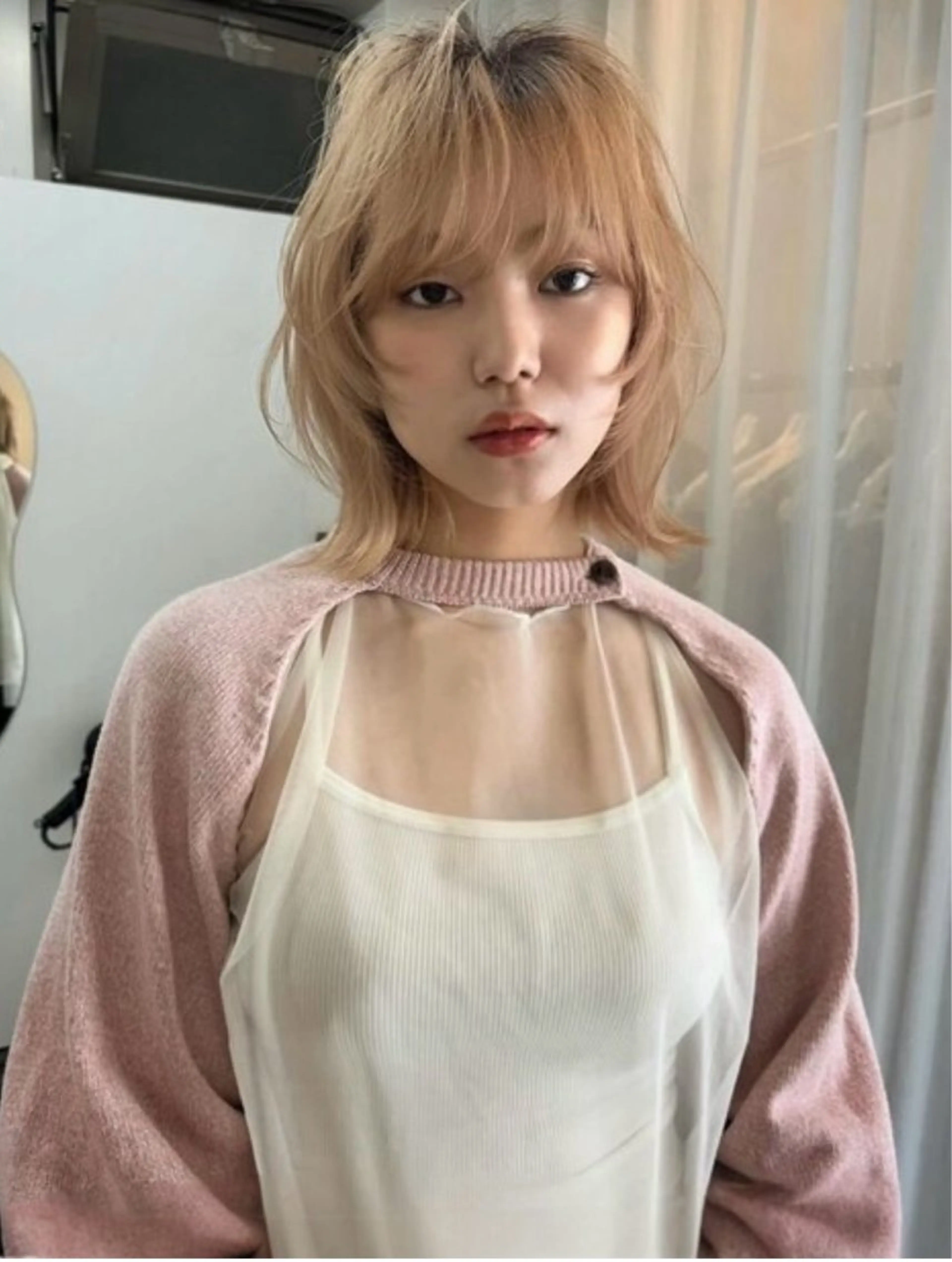 ミディアム カラー ブリーチ 🎀MAMI🎀 💖のヘアスタイル