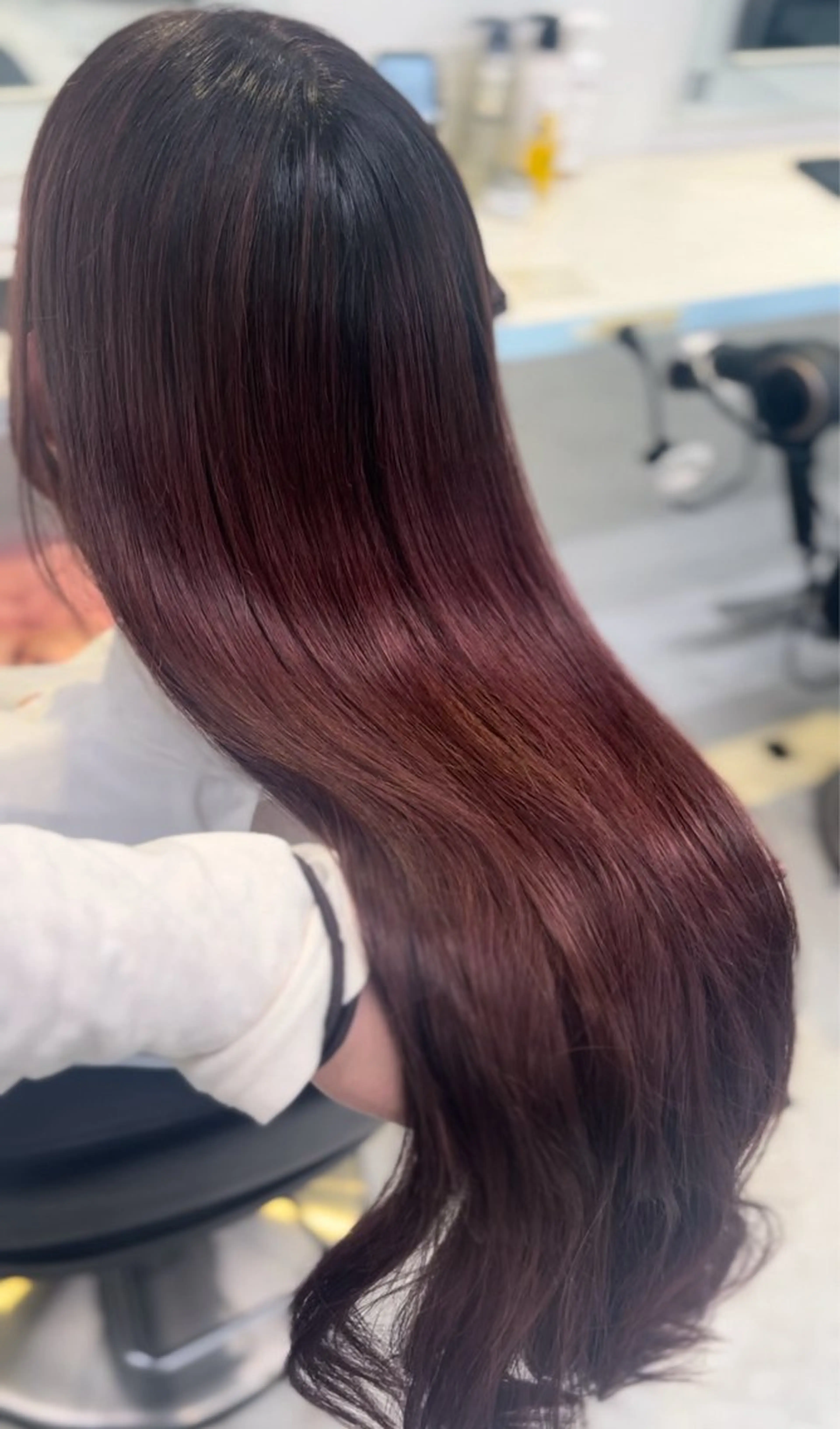 ロング カット ヘアカラー トリートメント ヘアセット NANA💓韓国ヘア /レイヤー/暖色💓のヘアスタイル