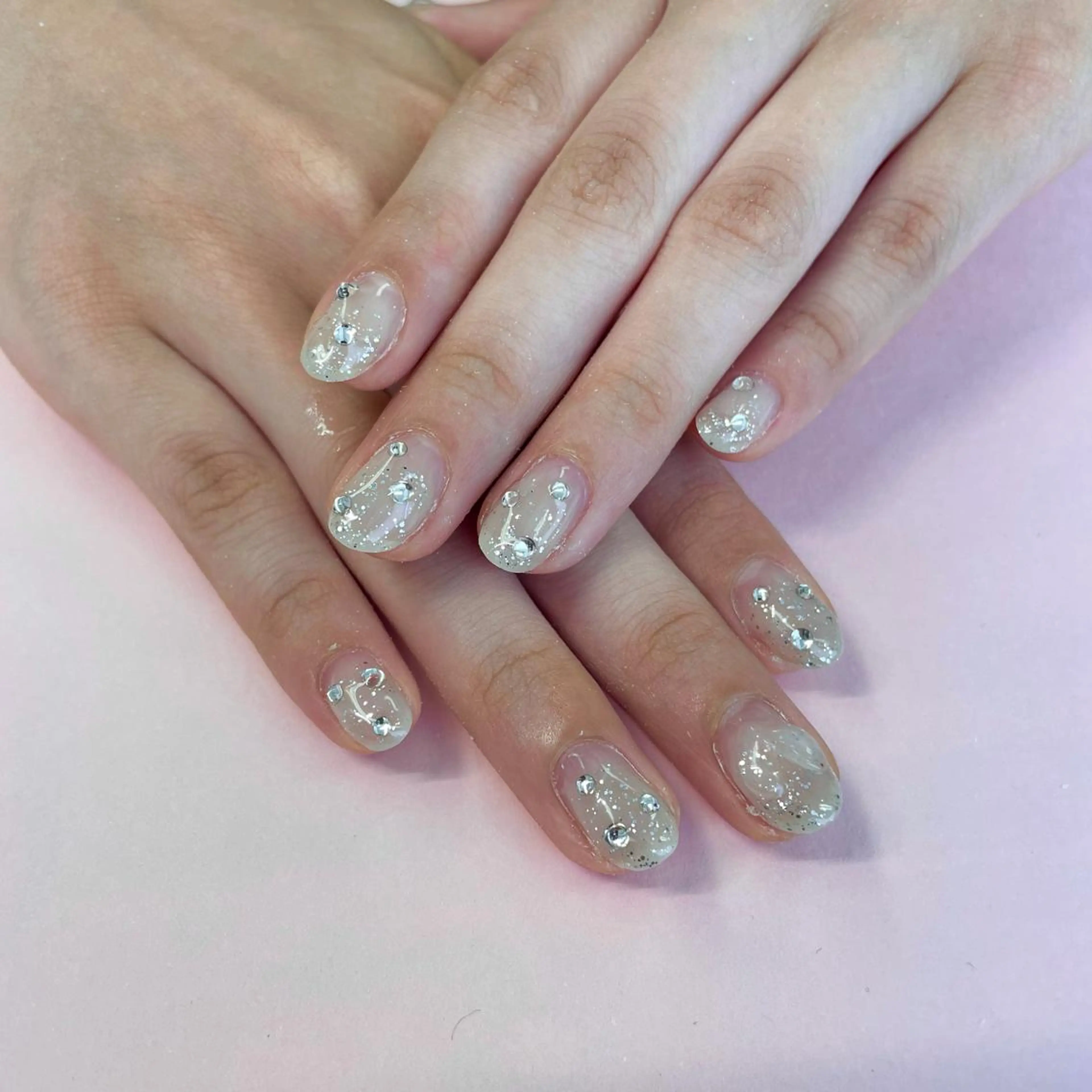 ネイル ハンドネイル 大阪福島韓国束感まつ げ Sayaka🤍のマツエク・マツパデザイン