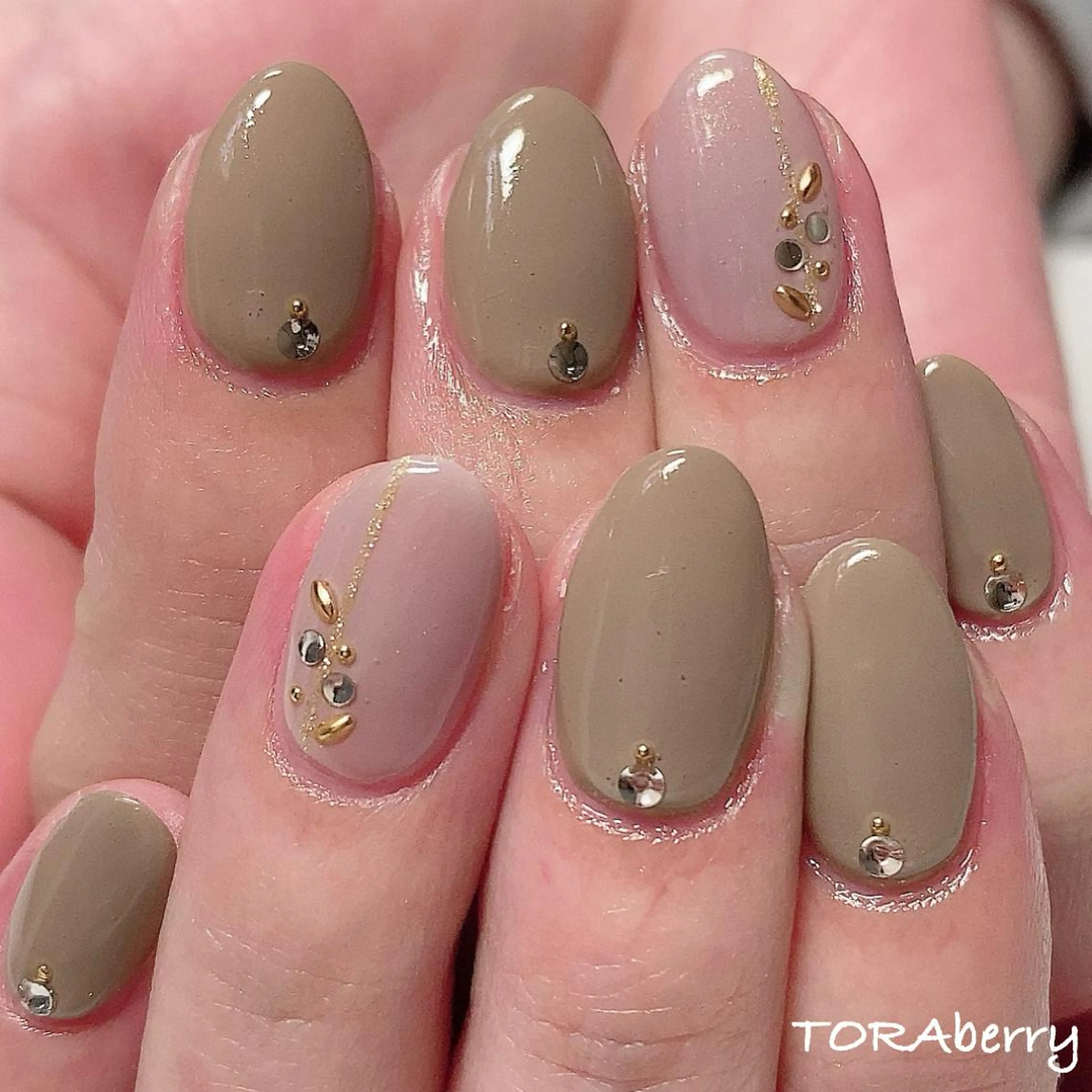 ネイル オフィスネイル ハンドネイル ネイリスト なつみのネイルデザイン