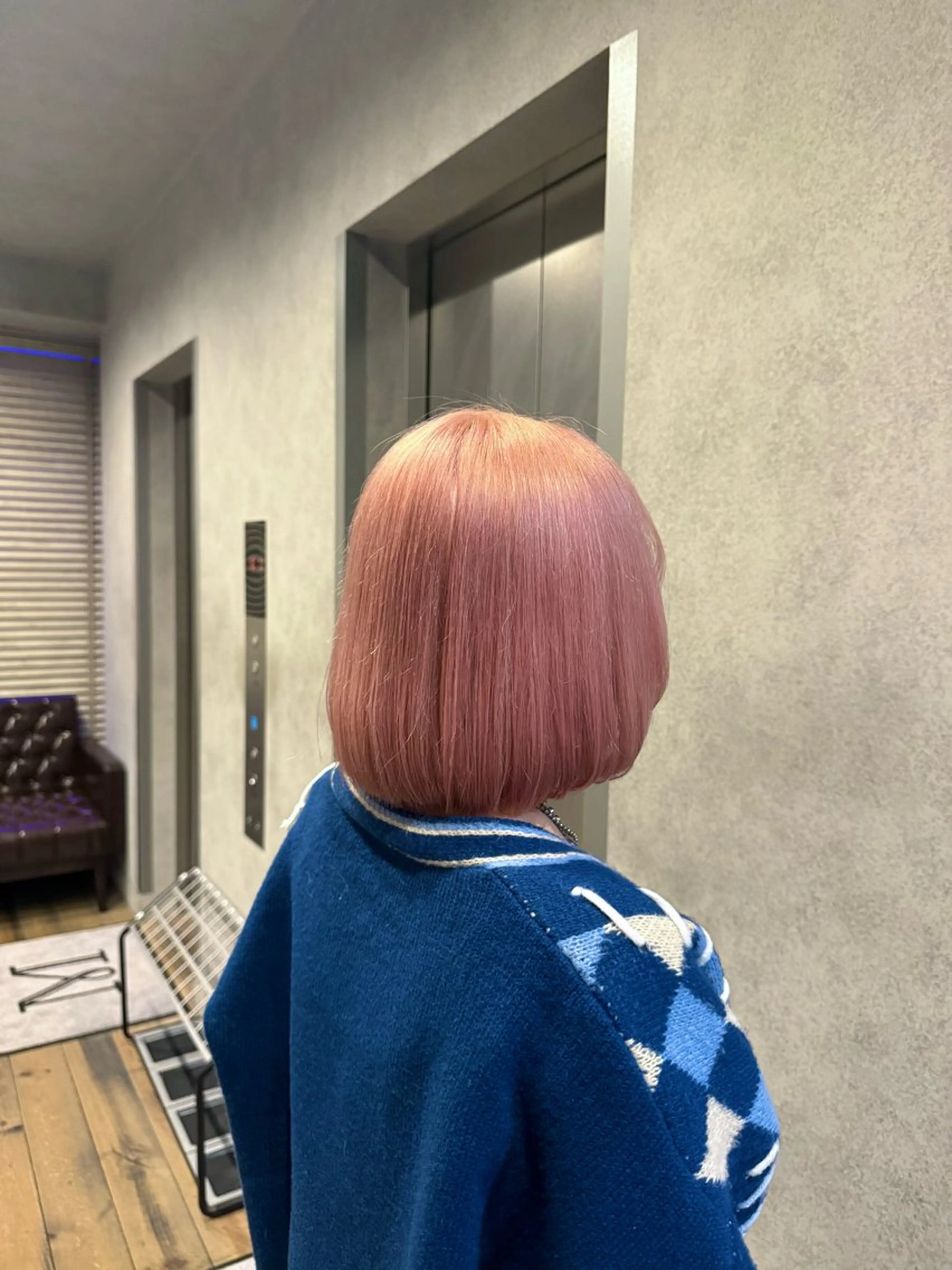 カラー ブリーチ ピンクカラー 大和田 七聖/オオワダナナセのヘアスタイル