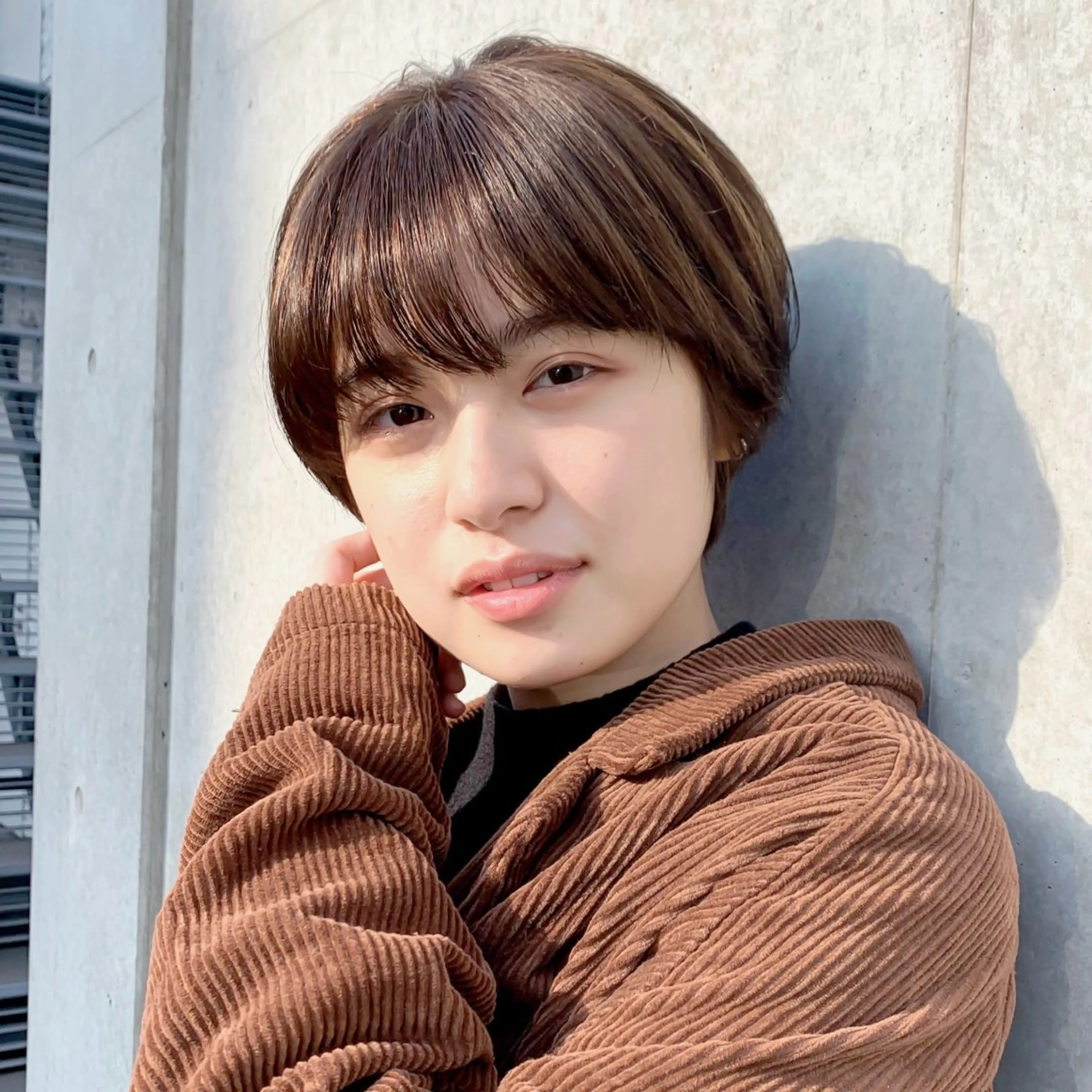 ショート カラー カット ヘアカラー トリートメント 当日予約可/髪質改善 四条/オカジマのヘアスタイル