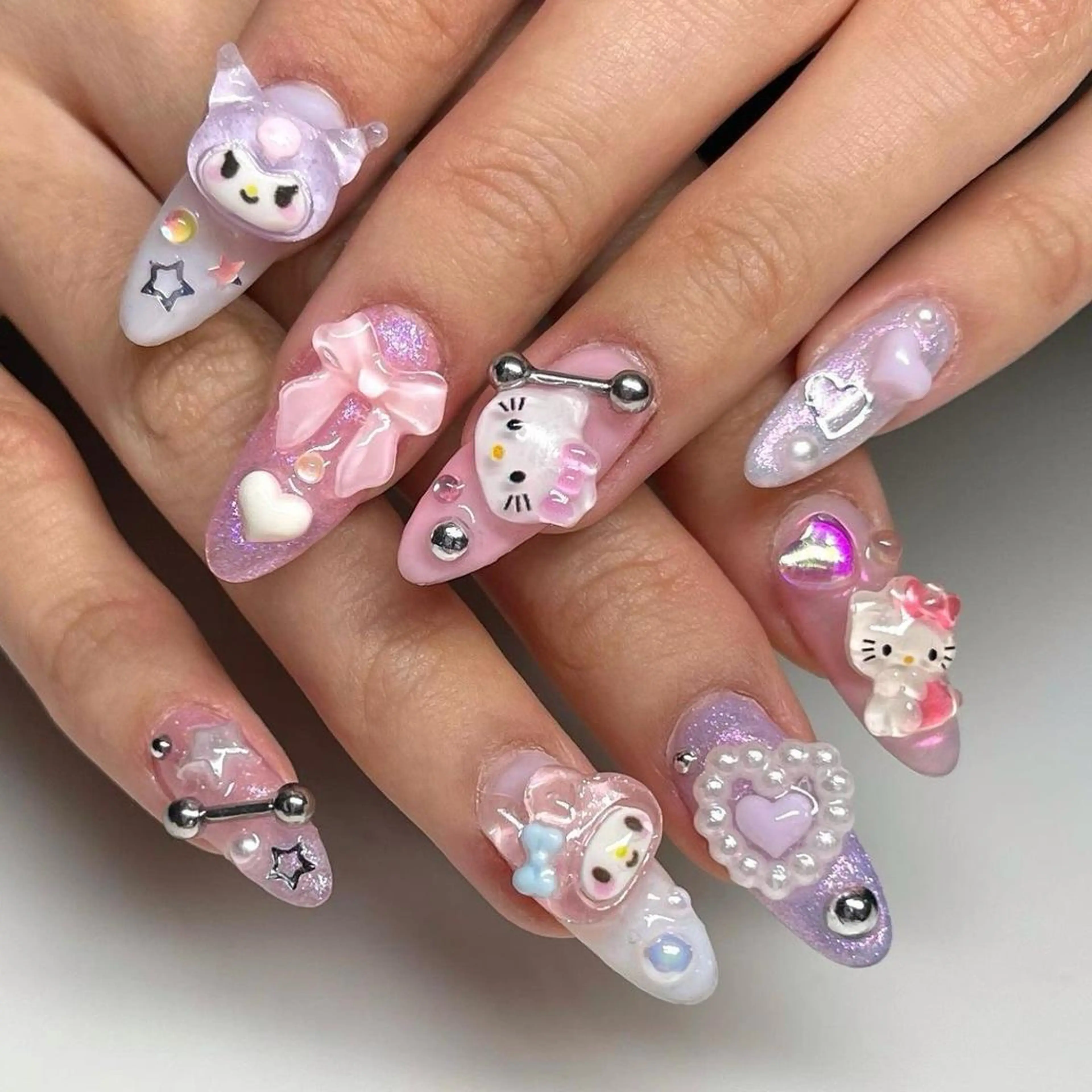 ネイル 長さ出し フレンチネイル グラデーション 卒業式 マグネットネイル Sora nail 長さ出し専門店のネイルデザイン