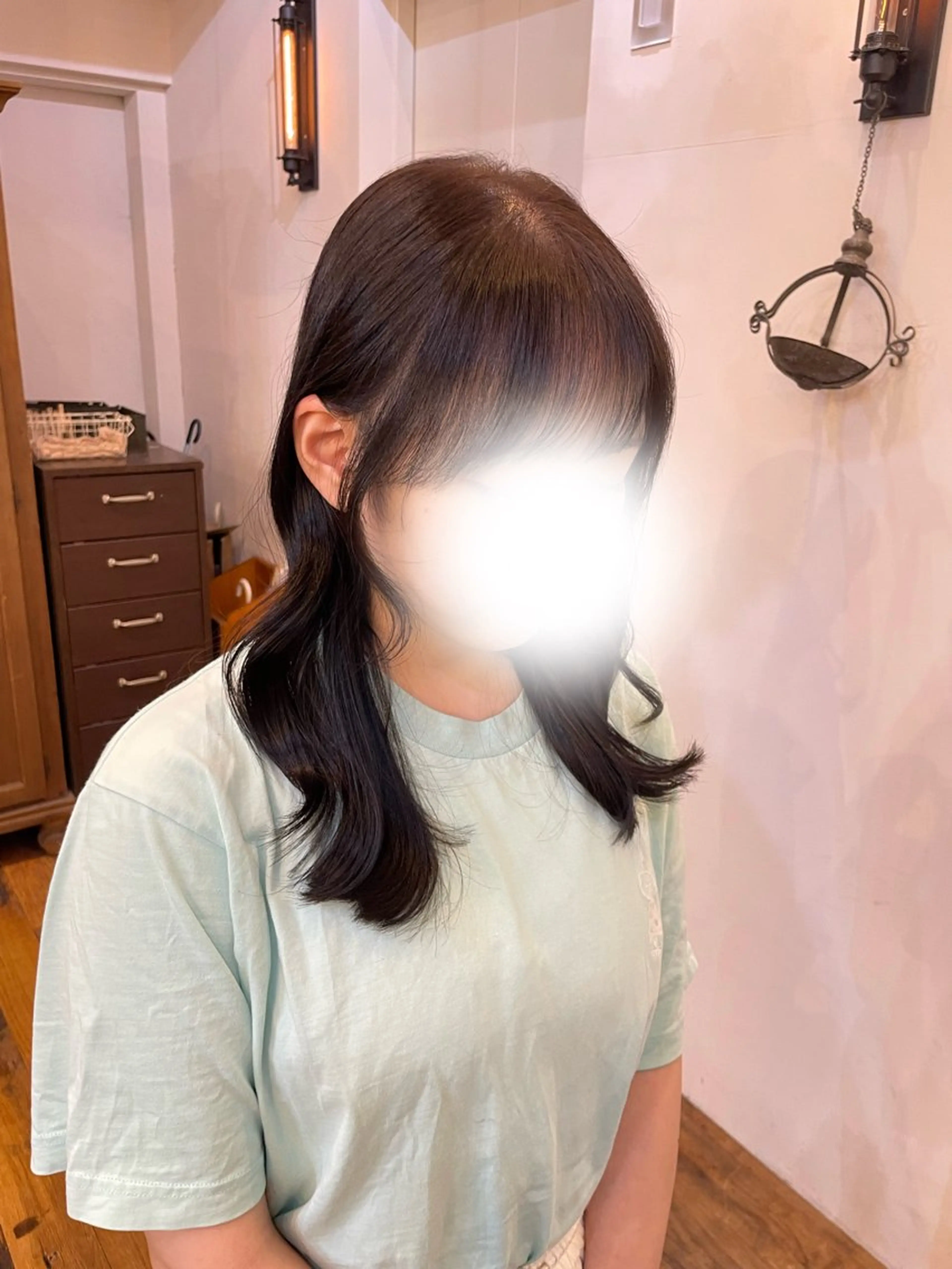 ロング 顔周りカット 似合わせカット‪// 鶴我万唯華のヘアスタイル