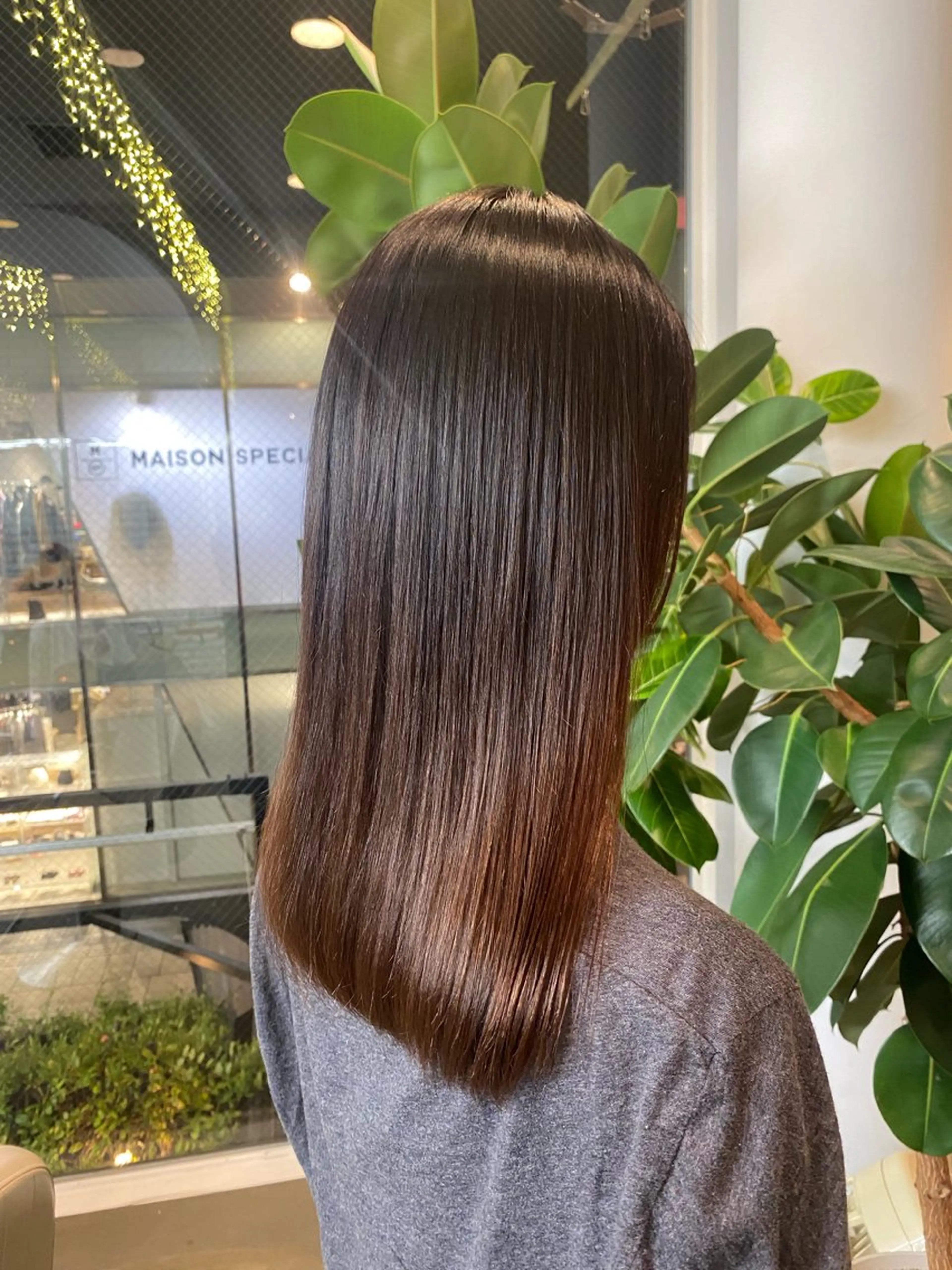 ミディアム パーマ ミディアムパーマ ストレートパーマ 🎧ayaka/ボブ /透明感カラー🩵のヘアスタイル