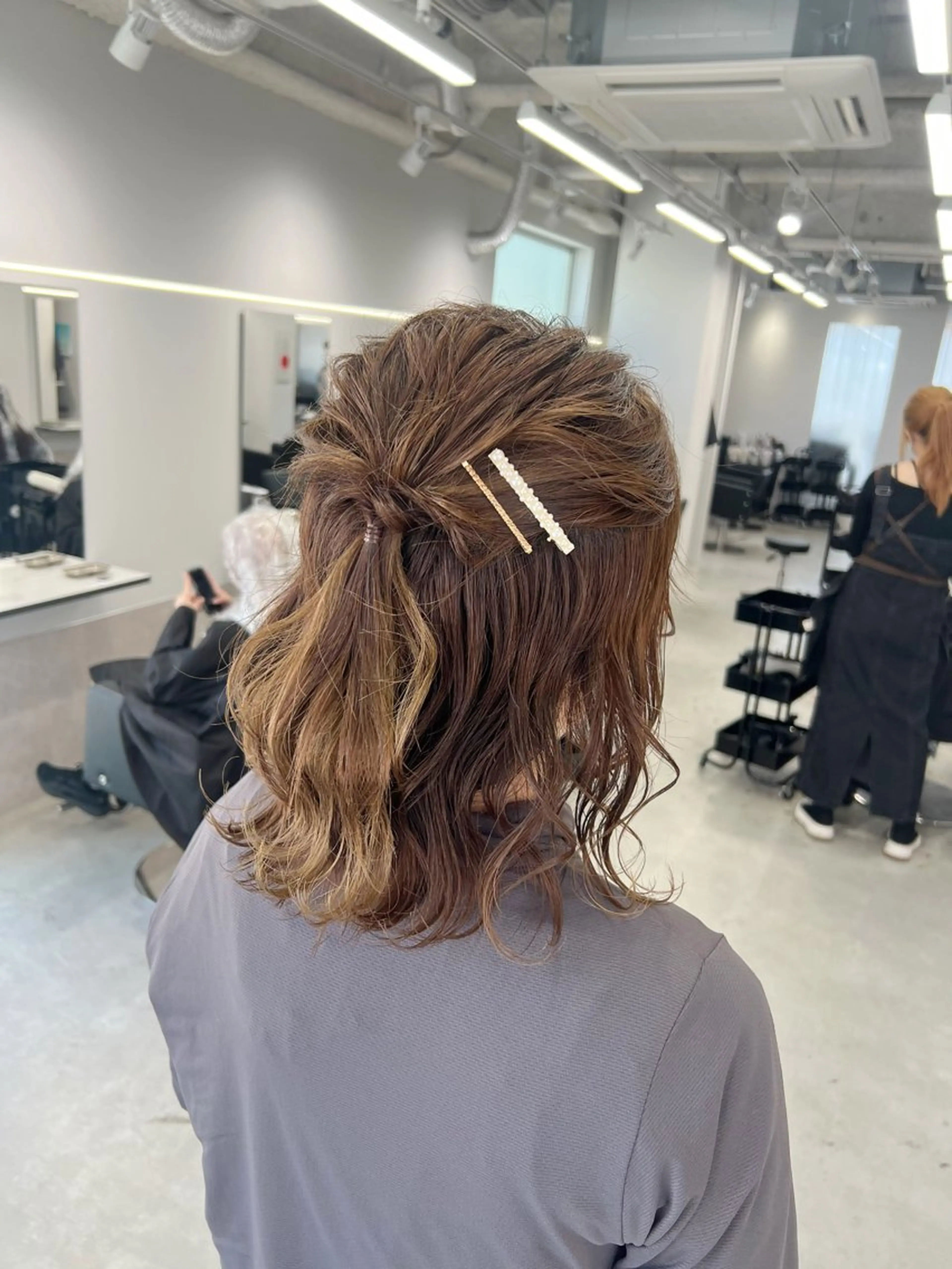 ヘアアレンジ ヘアセット maya レイヤーカットのヘアスタイル