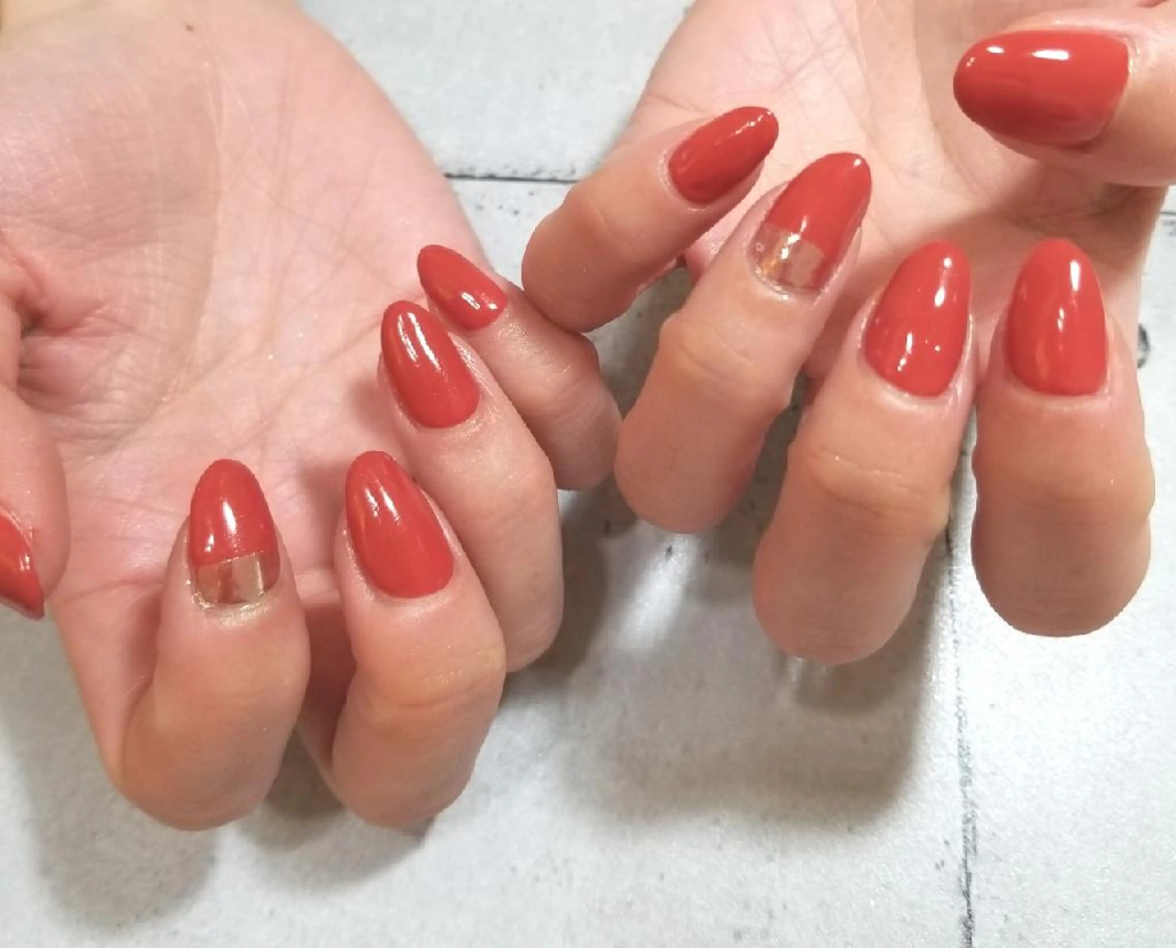 ネイル アートネイル ワンカラーネイル nijiiro🌈 サトウのネイルデザイン