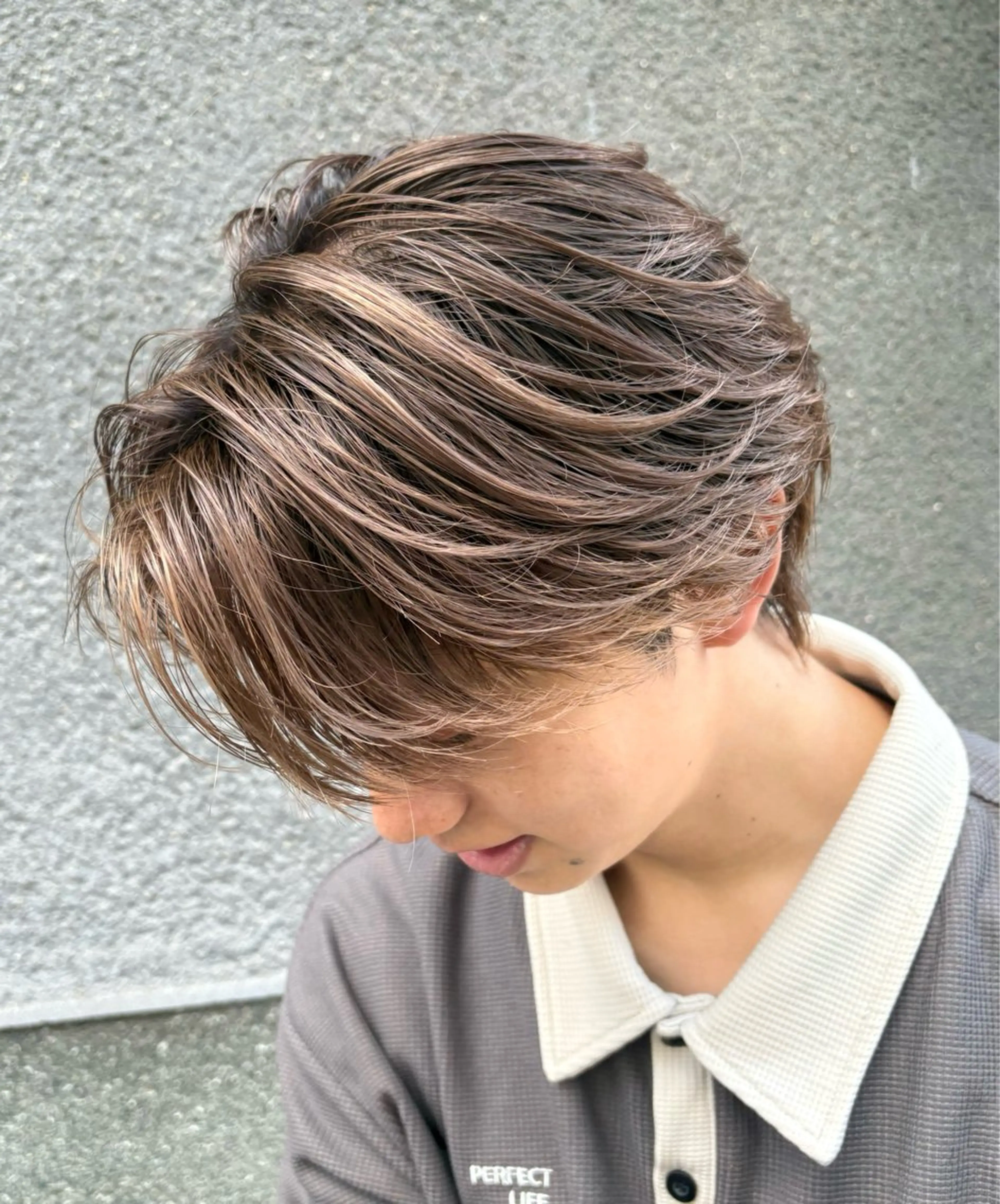 カラー メンズ 濱口 健慎のヘアスタイル