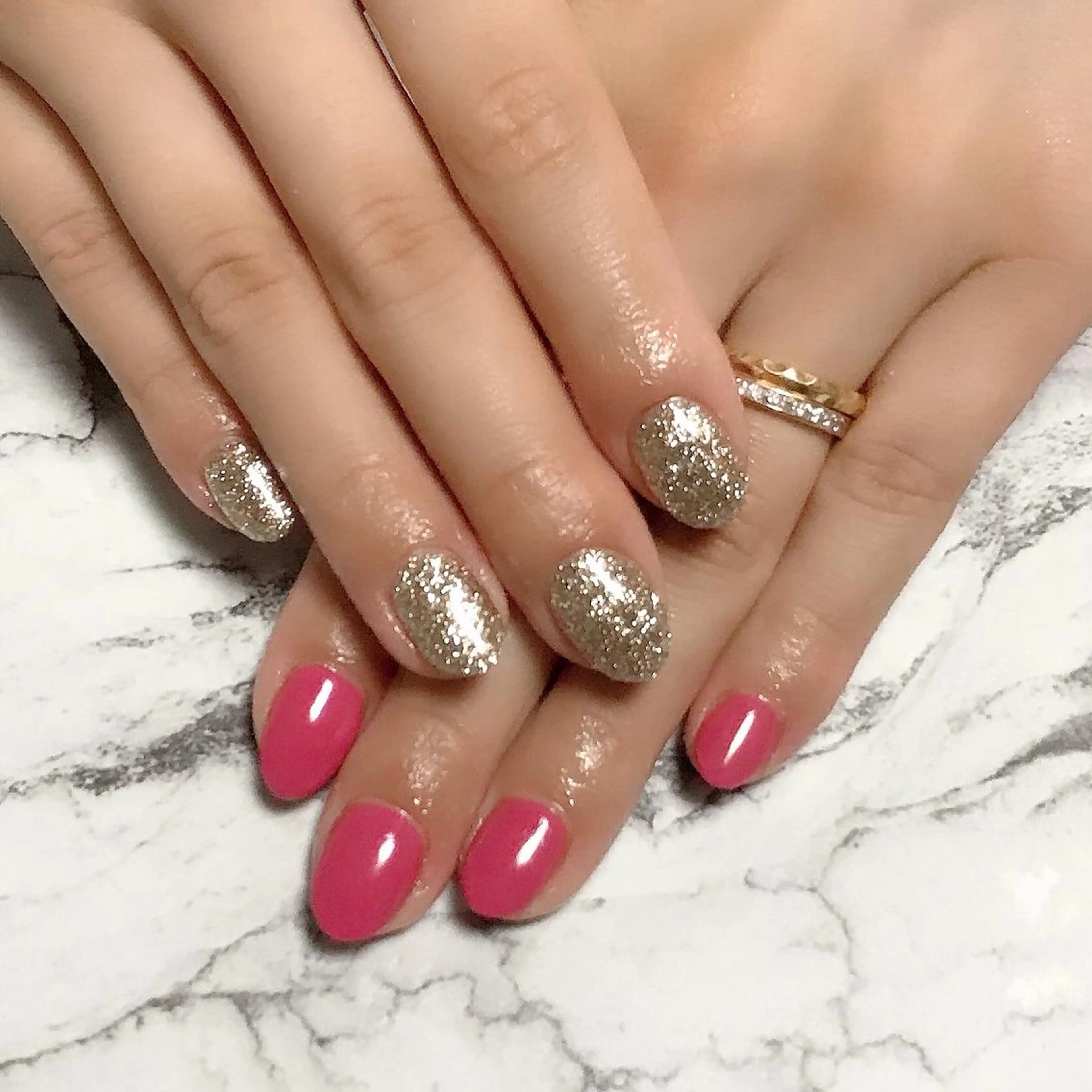 ネイル フットネイル ジェルネイル ラメ(グリッター) ワンカラーネイル パラジェル kikinail 溝の口のネイルデザイン