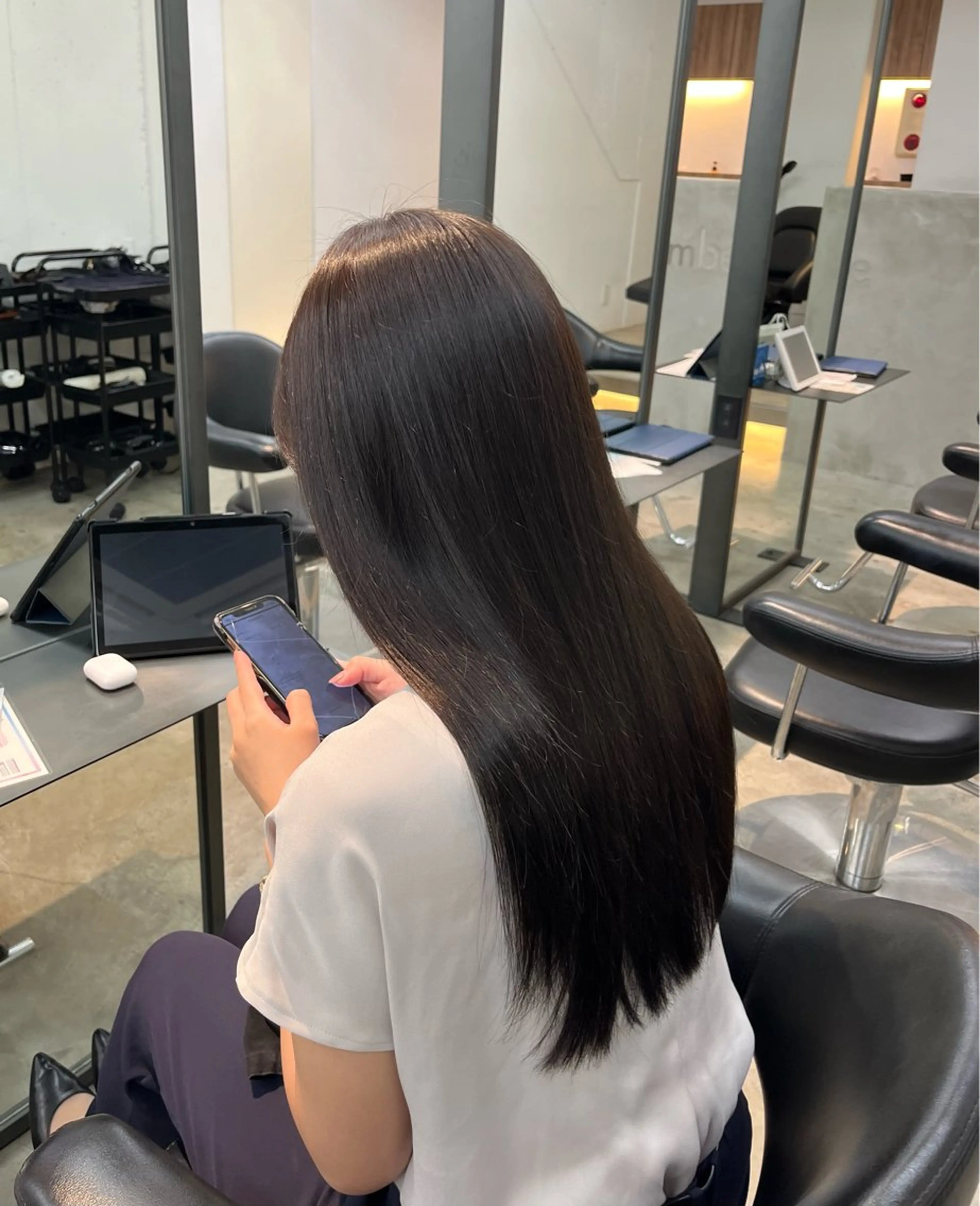 ロング カラー カット ヘアカラー トリートメント OAK溝の口 天使の輪👑YUKIのヘアスタイル