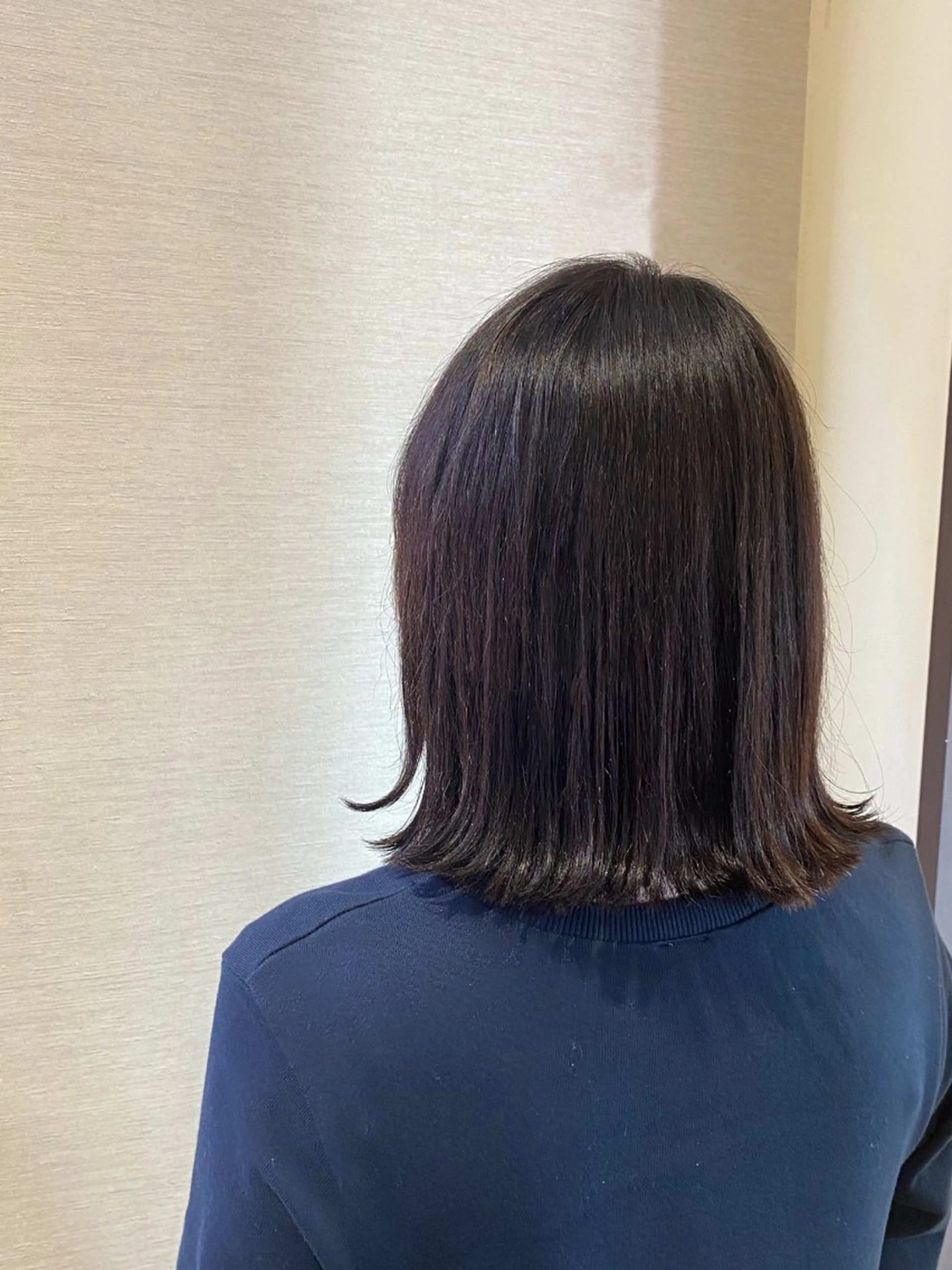 ミディアム パーマ 髪質改善 縮毛矯正 ストレートパーマ 坂本 裕樹のヘアスタイル