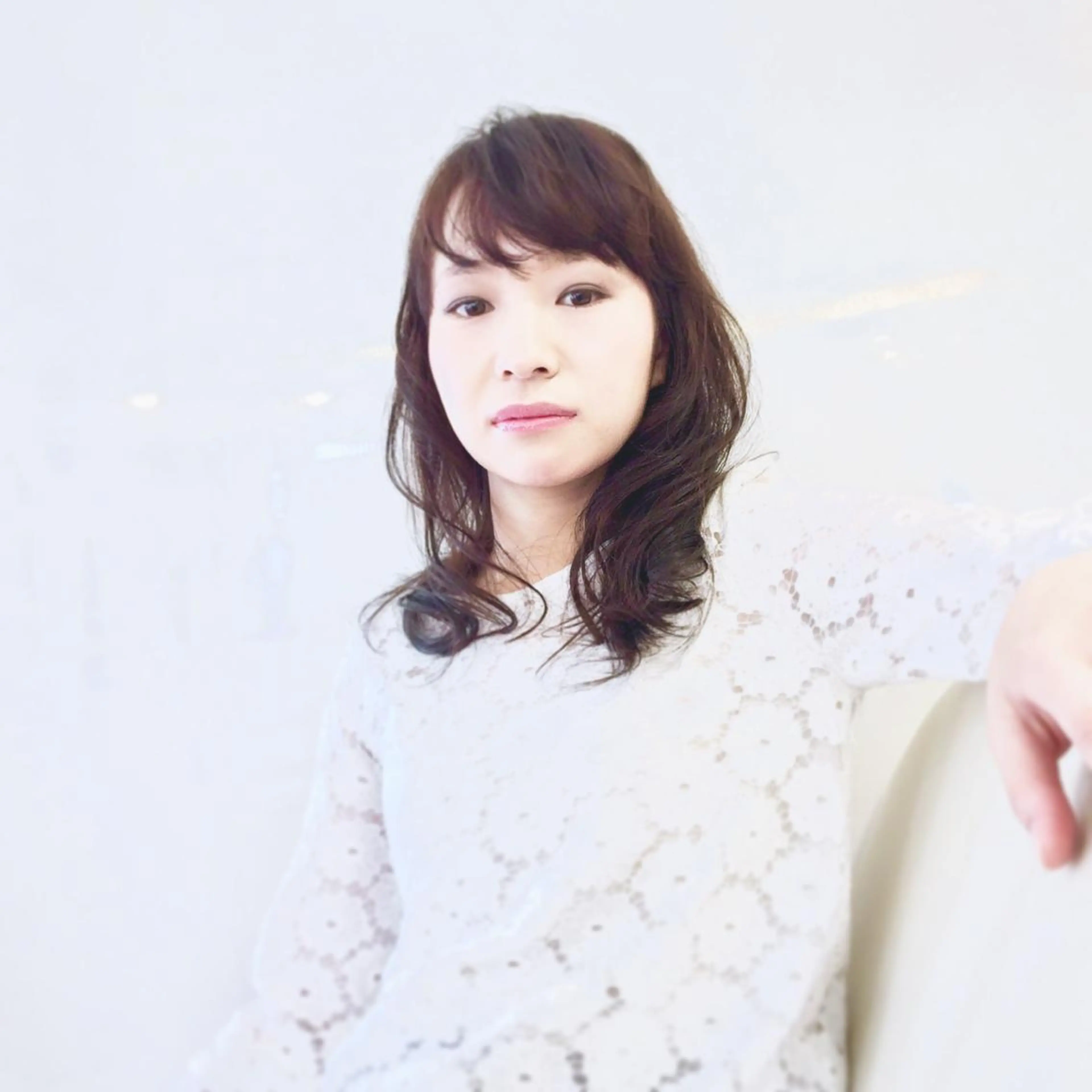 セミロング nishimura makotoのヘアスタイル