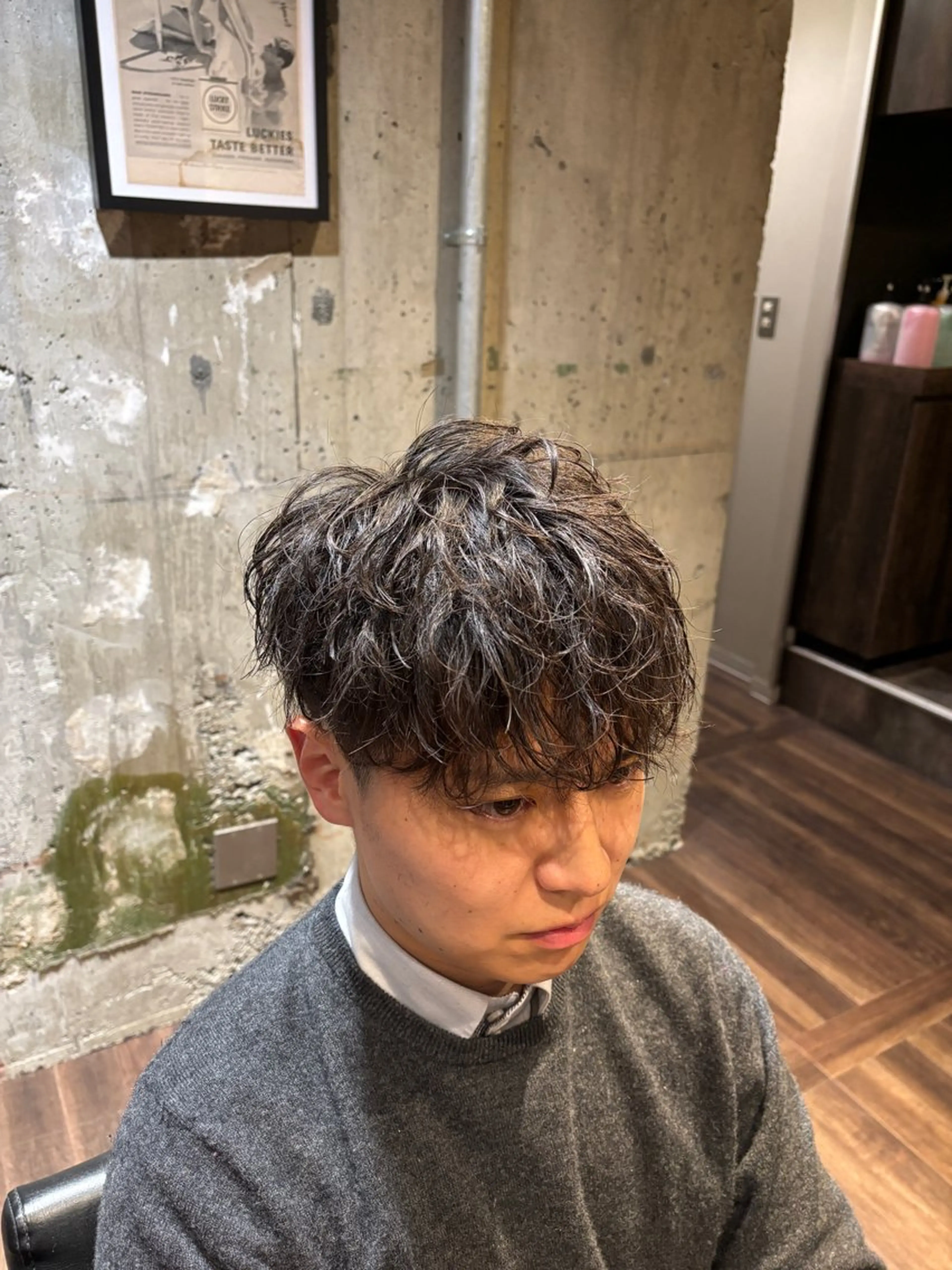 パーマ メンズ メンズヘア/岩舘 真斗のヘアスタイル