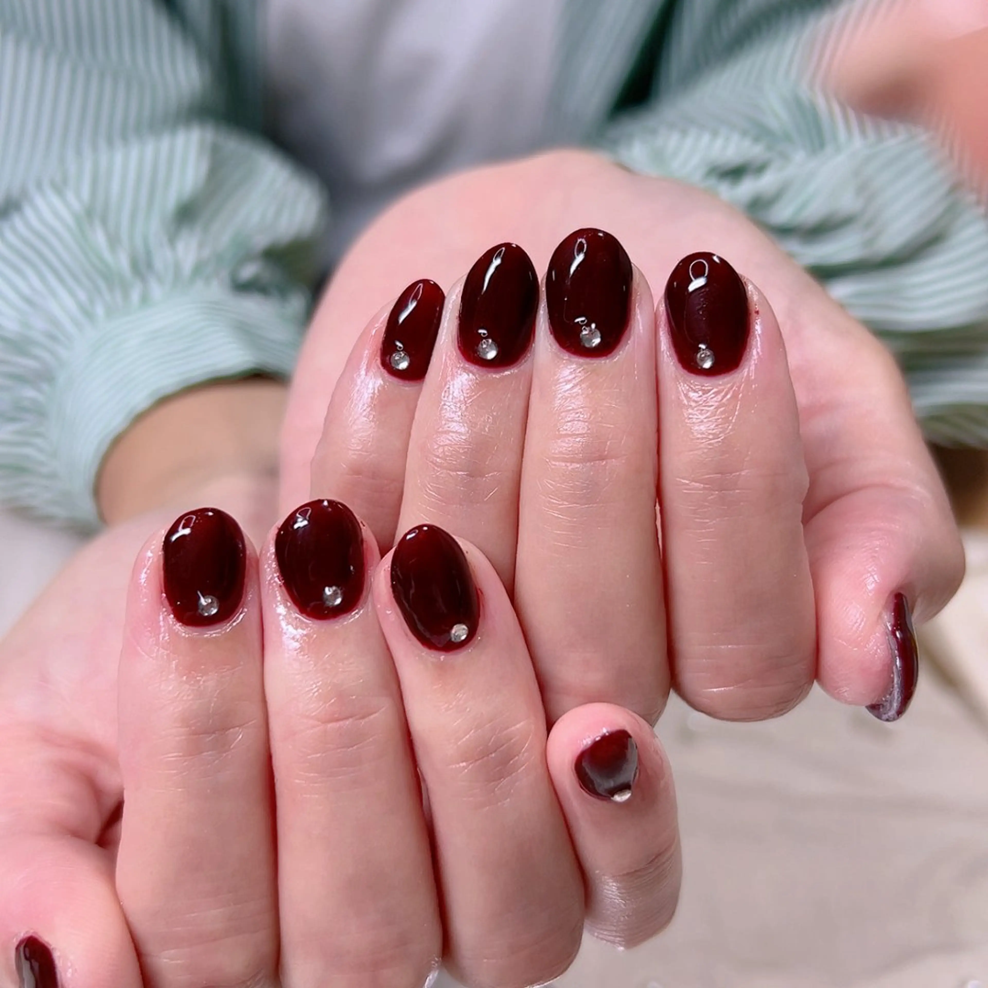 ネイル ワンカラーネイル ぷっくりネイル Cute Tips nailのネイルデザイン