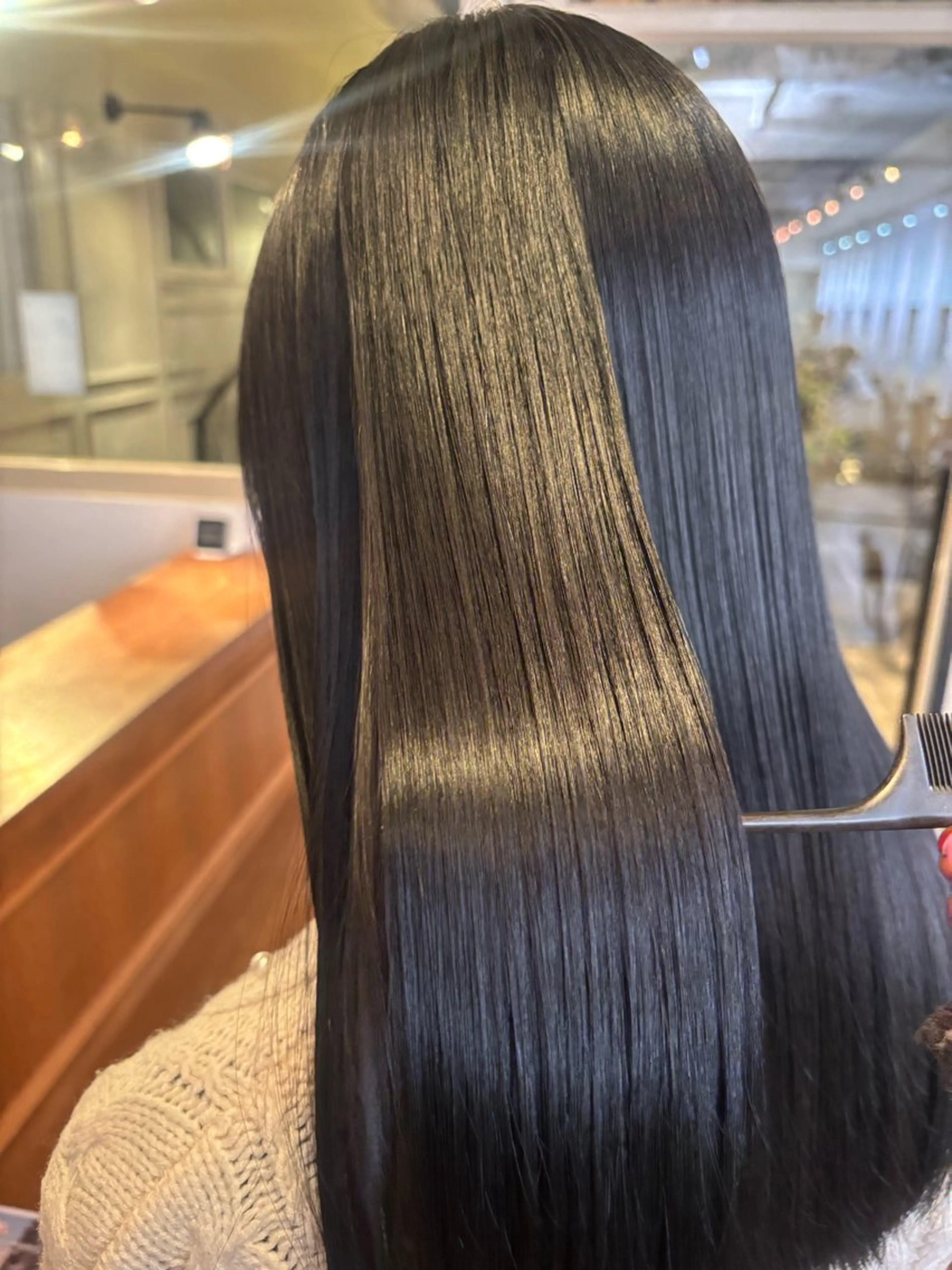 ロング カラー くいた あやなのヘアスタイル