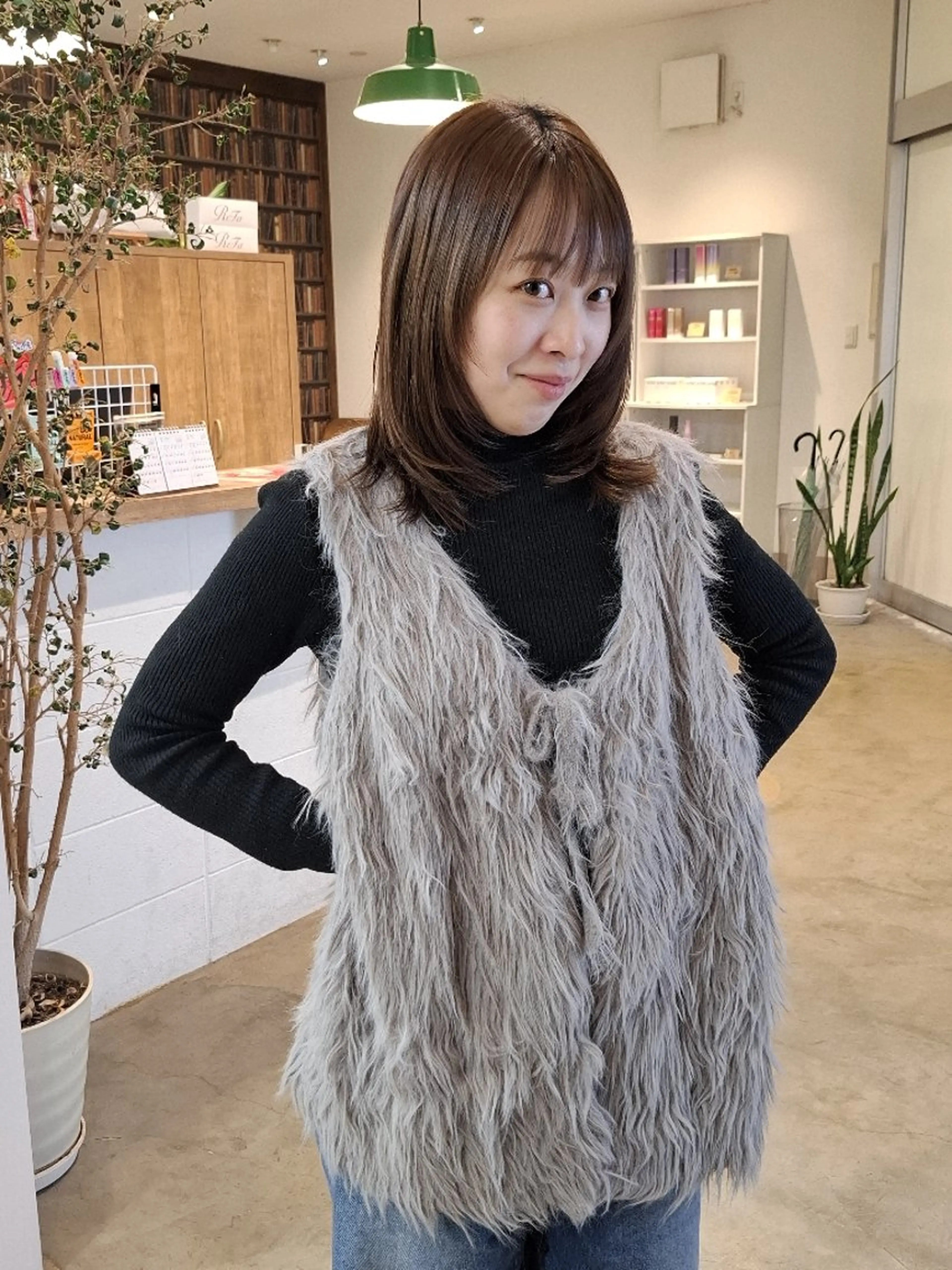 ミディアム &fine/ 一谷 樹のヘアスタイル