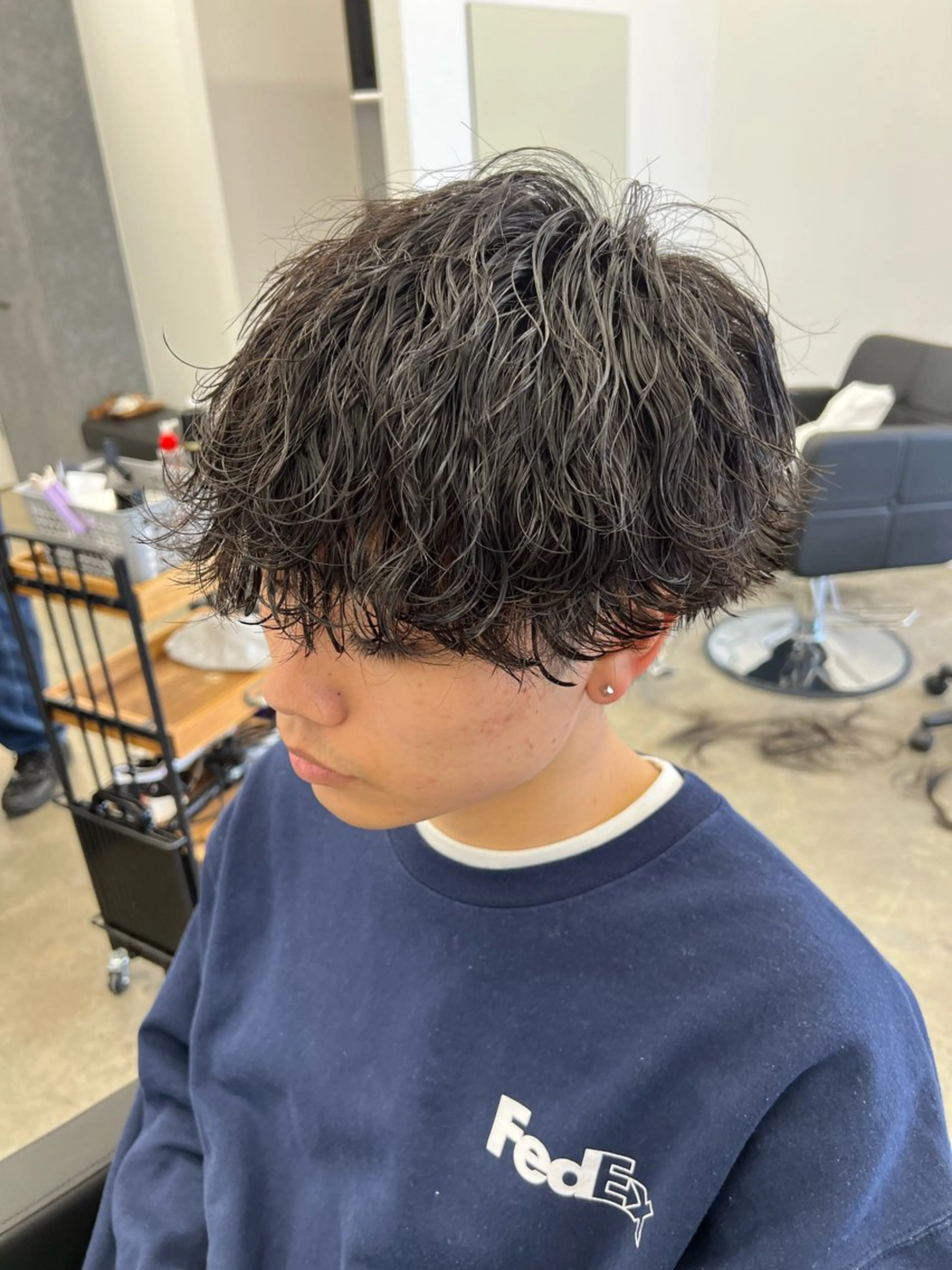 ショート パーマ メンズ カット パーマ メンズ特化美容師 井上大輔のヘアスタイル