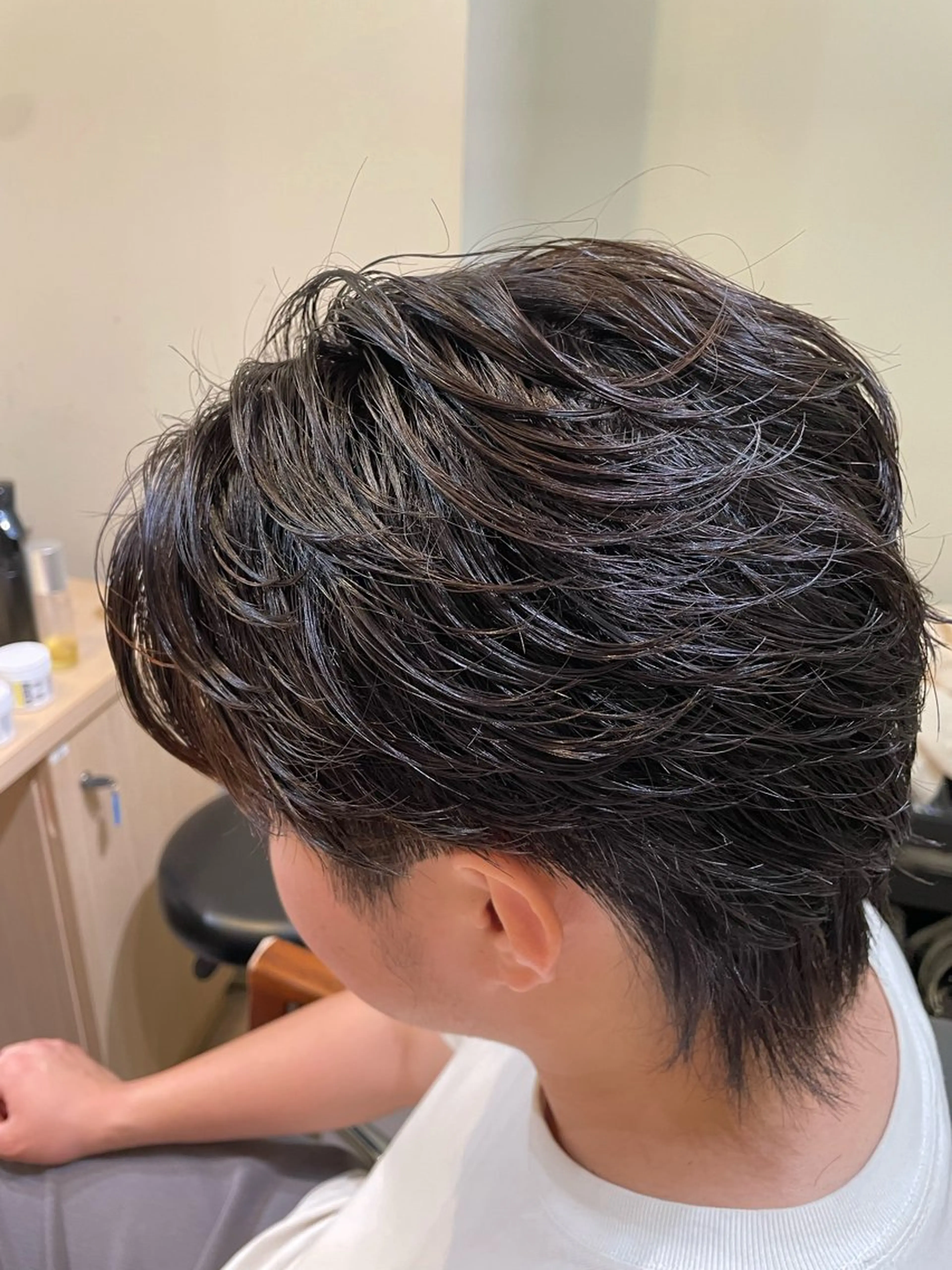 ミディアム パーマ メンズ ミディアムパーマ フェザーパーマ メンズパーマ メンズパーマ特化型 ✂️Yusuke✂️のヘアスタイル