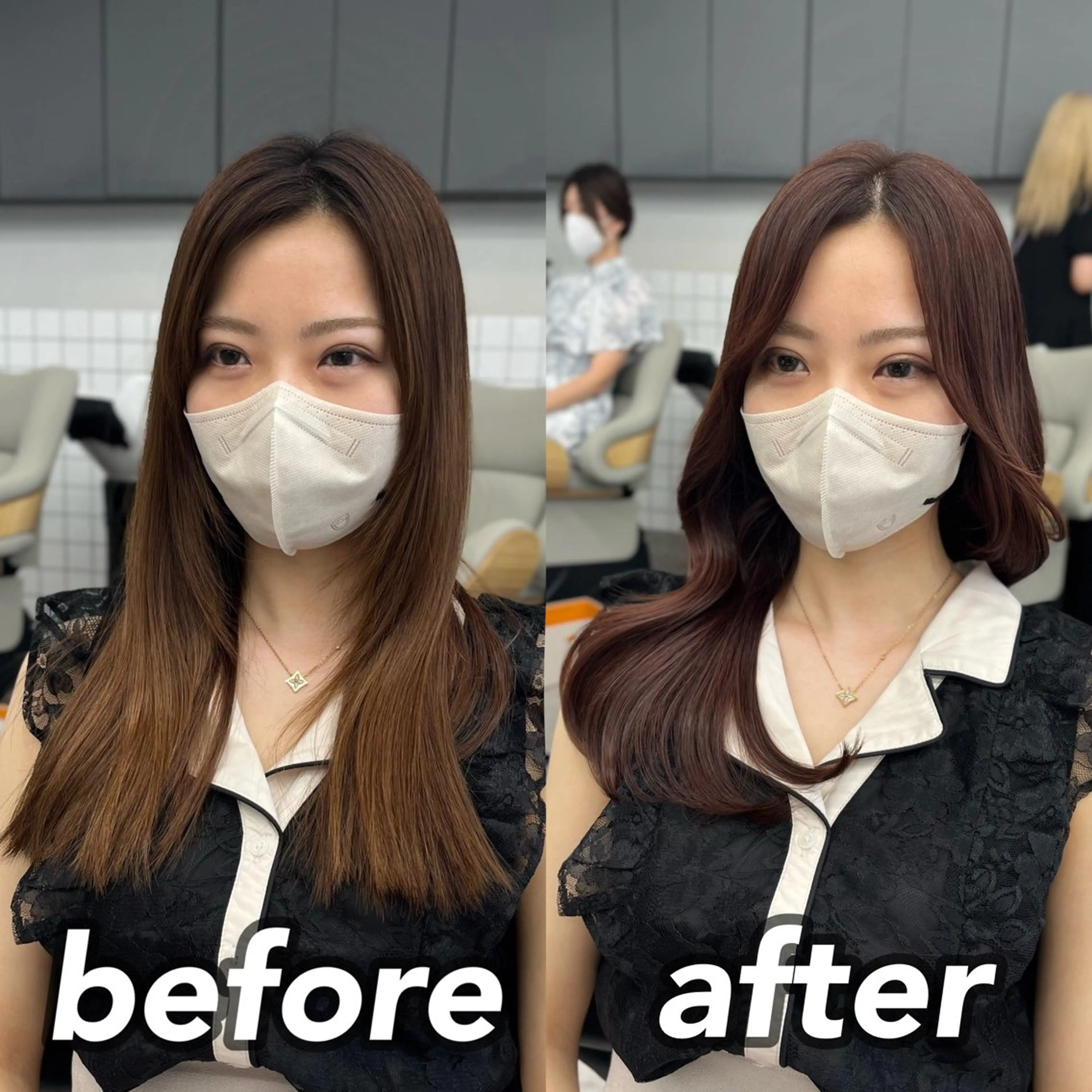 セミロング カラー パーマ ヘアアレンジ メンズ メンズ韓国風 イルミナカラー 髪質改善 韓国風ヘア レイヤーカット 韓国ヘア×2way 🇰🇷和知拓郎のヘアスタイル