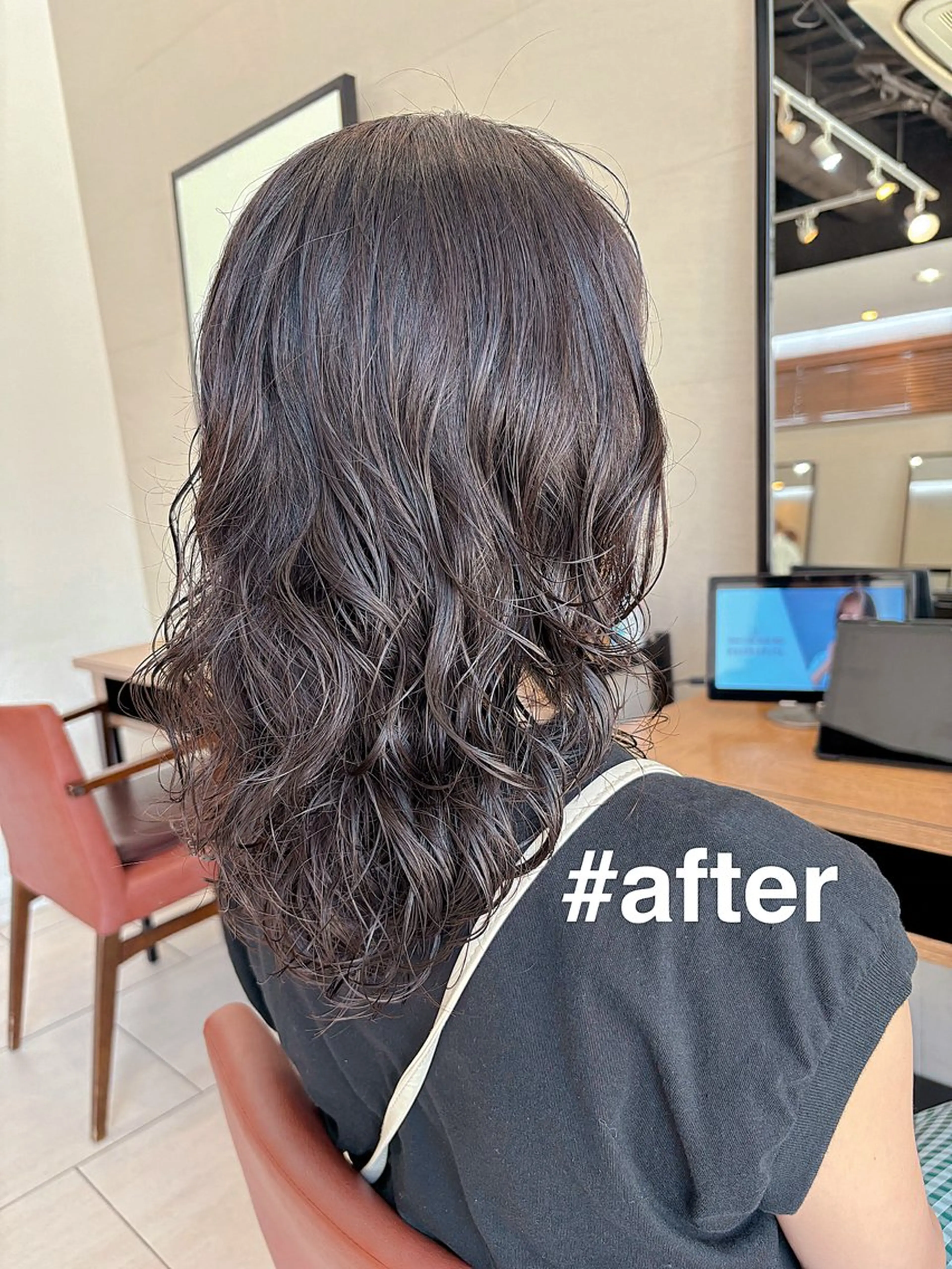 パーマ デジタルパーマ ニュアンスパーマ カット パーマ ボブ/ミディアム 親しみやすさ/さくらのヘアスタイル