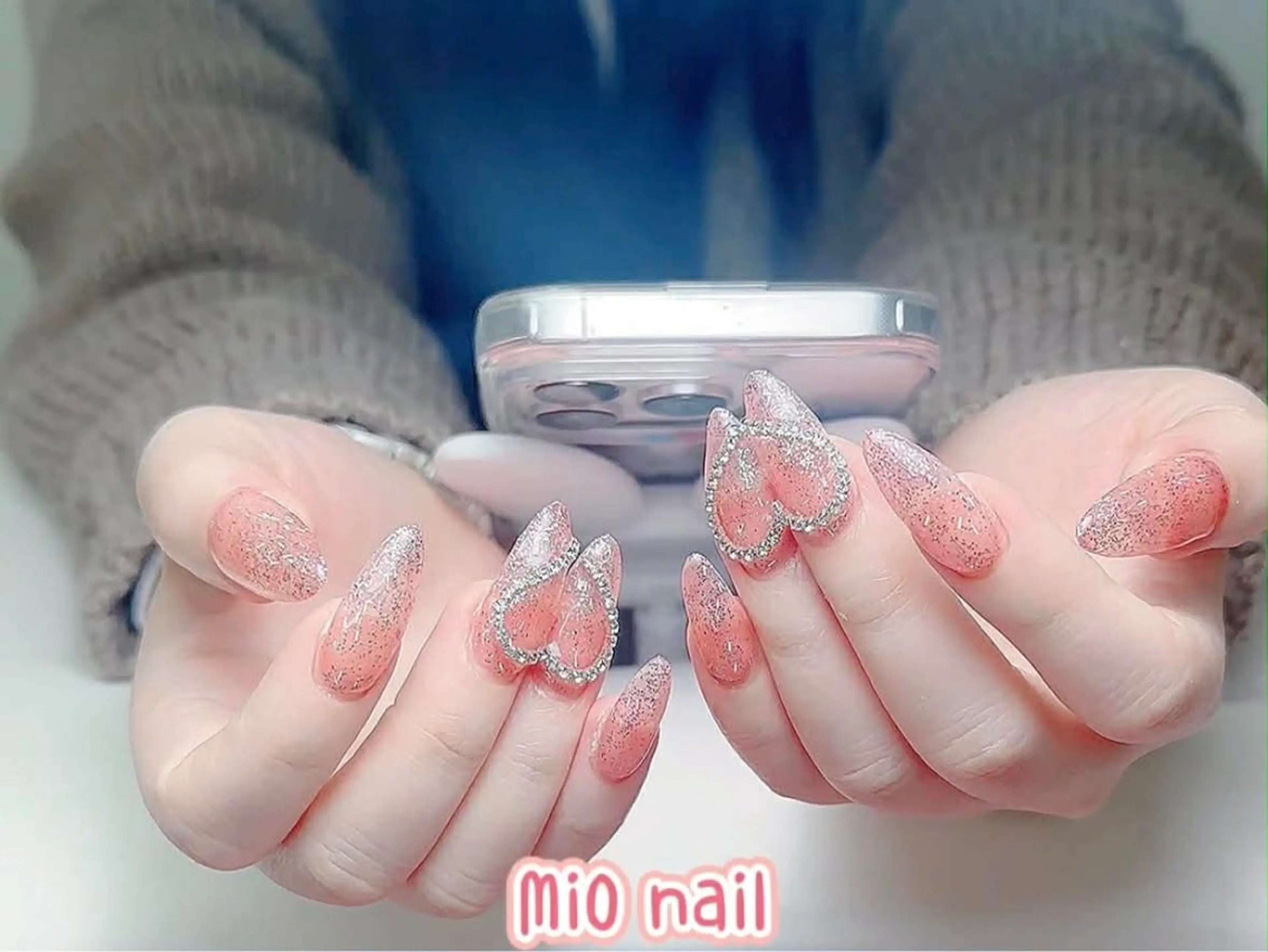 ネイル ジェルネイル 韓国ネイル 持ち込み オフィスネイル ワンホンネイル MiO nailのネイルデザイン