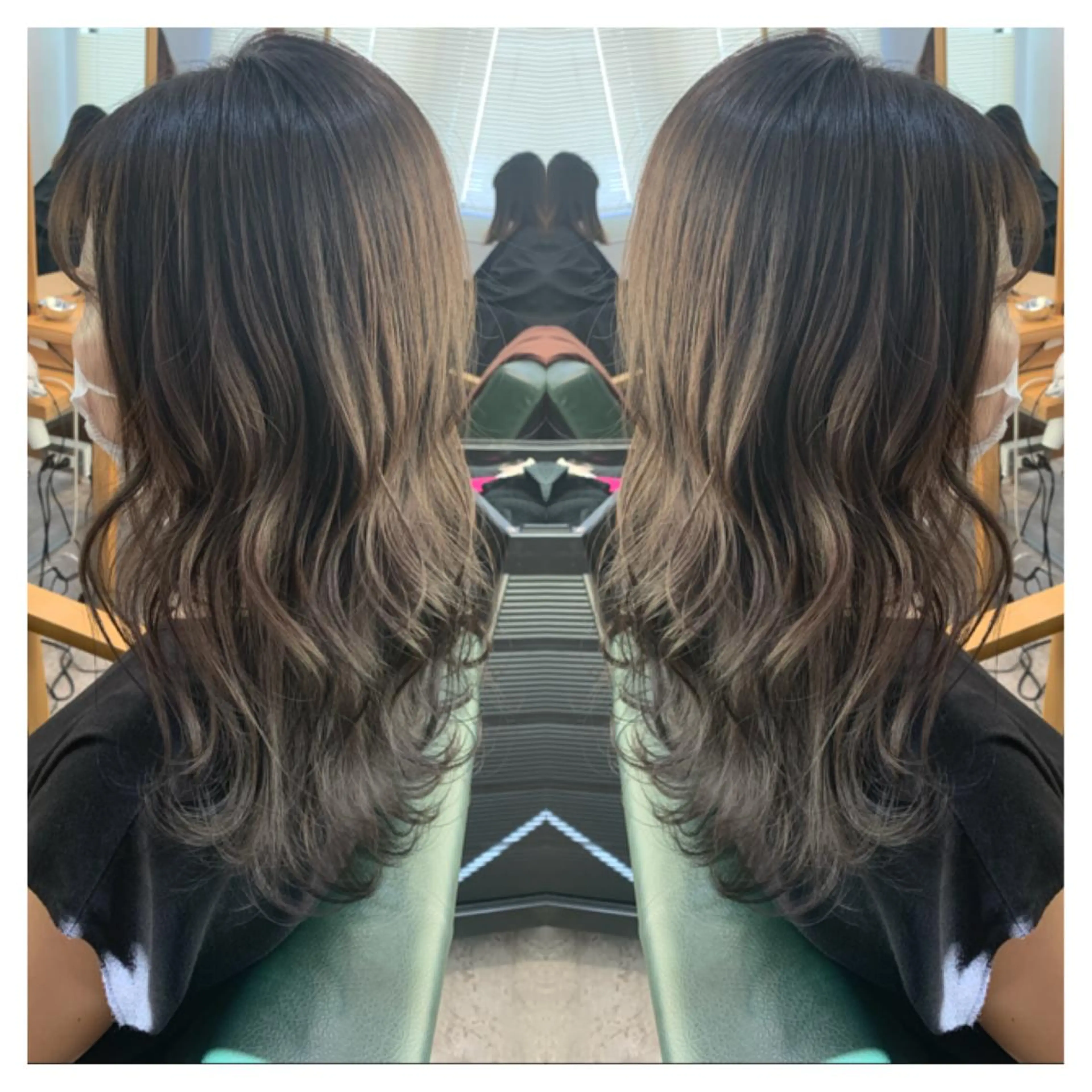 ロング カラー カット ヘアカラー トリートメント 村山 茉衣のヘアスタイル