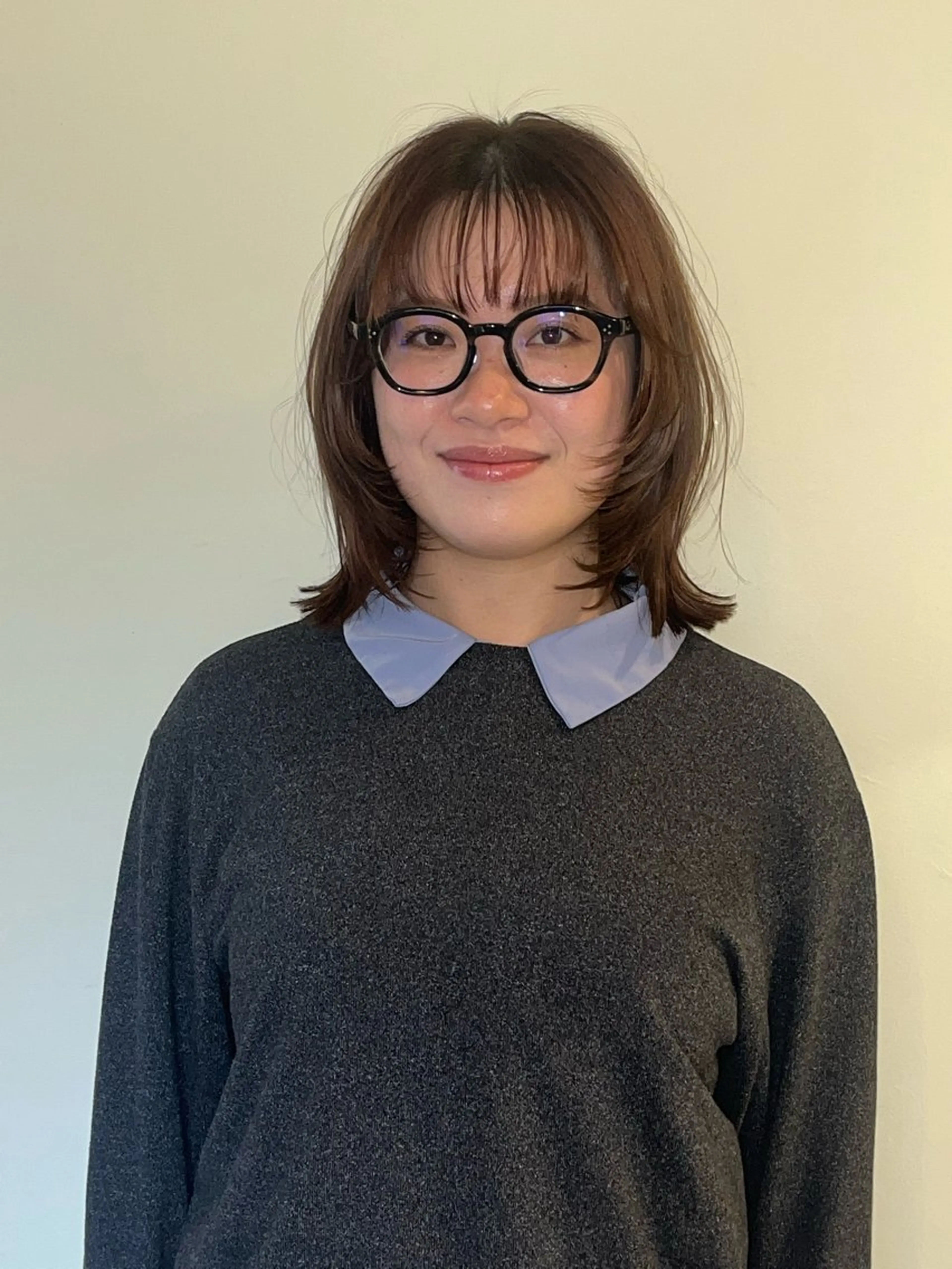 ミディアム カラー カット ヘアカラー 🦮shiori アイドルオタク🦮のヘアスタイル