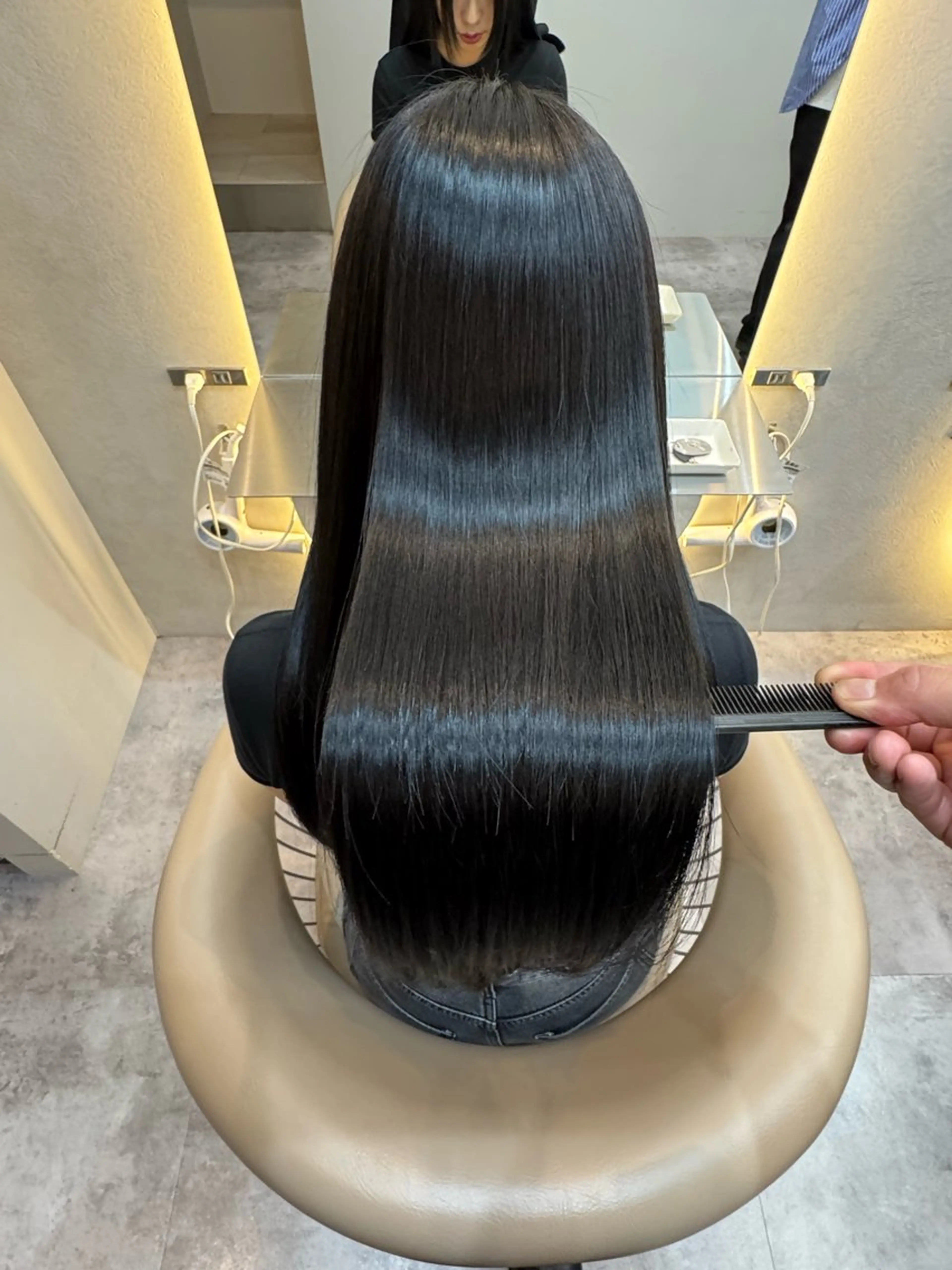 ロング カラー カット 縮毛矯正 トリートメント 髪質改善/縮毛矯正 /レイヤー/宮崎直弥のヘアスタイル