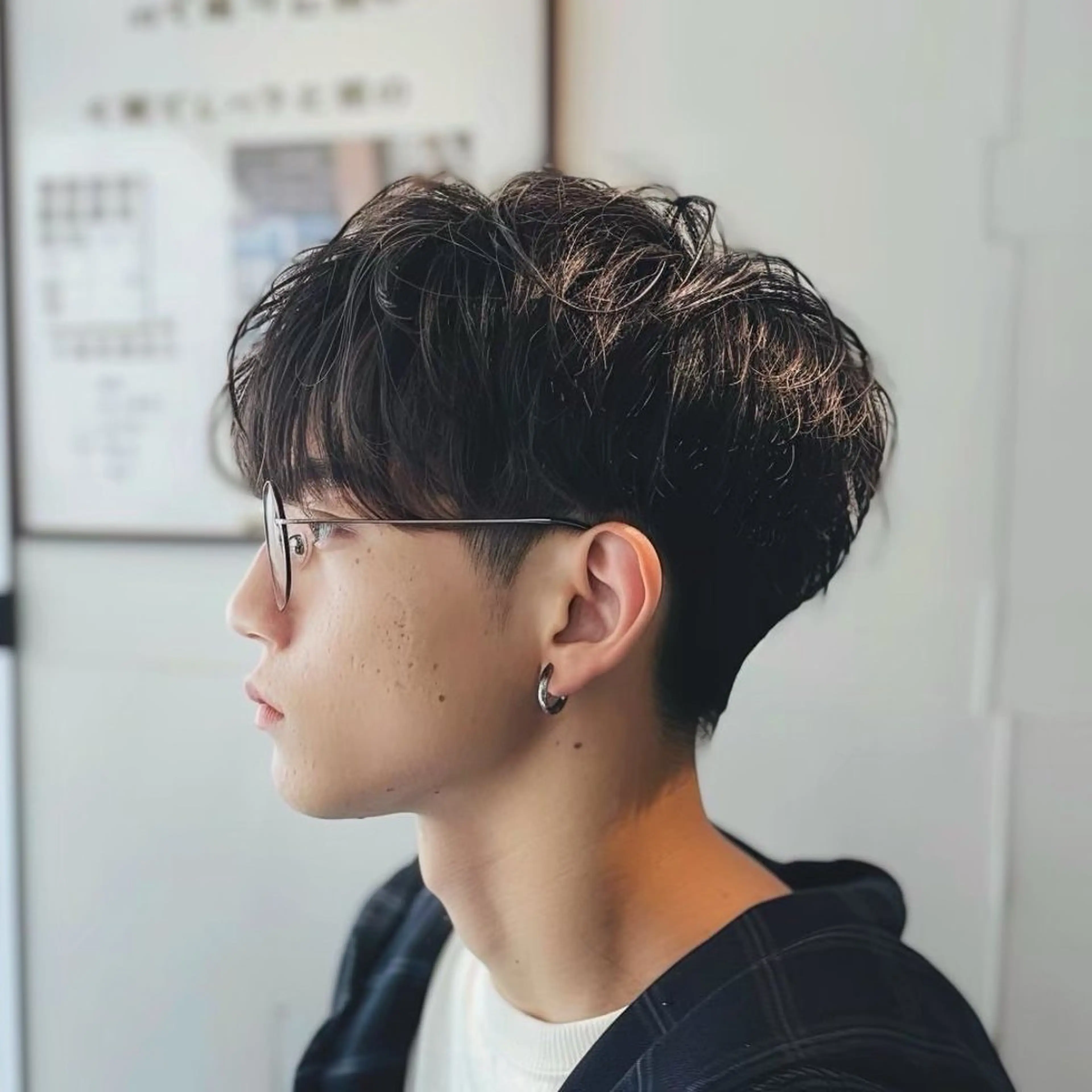 【4/14(火)限定❗️60%offクーポン🉐】メンズカット+ナチュラル系パーマ・ニュアンス・フェザー・シャドウ✂︎✨の写真