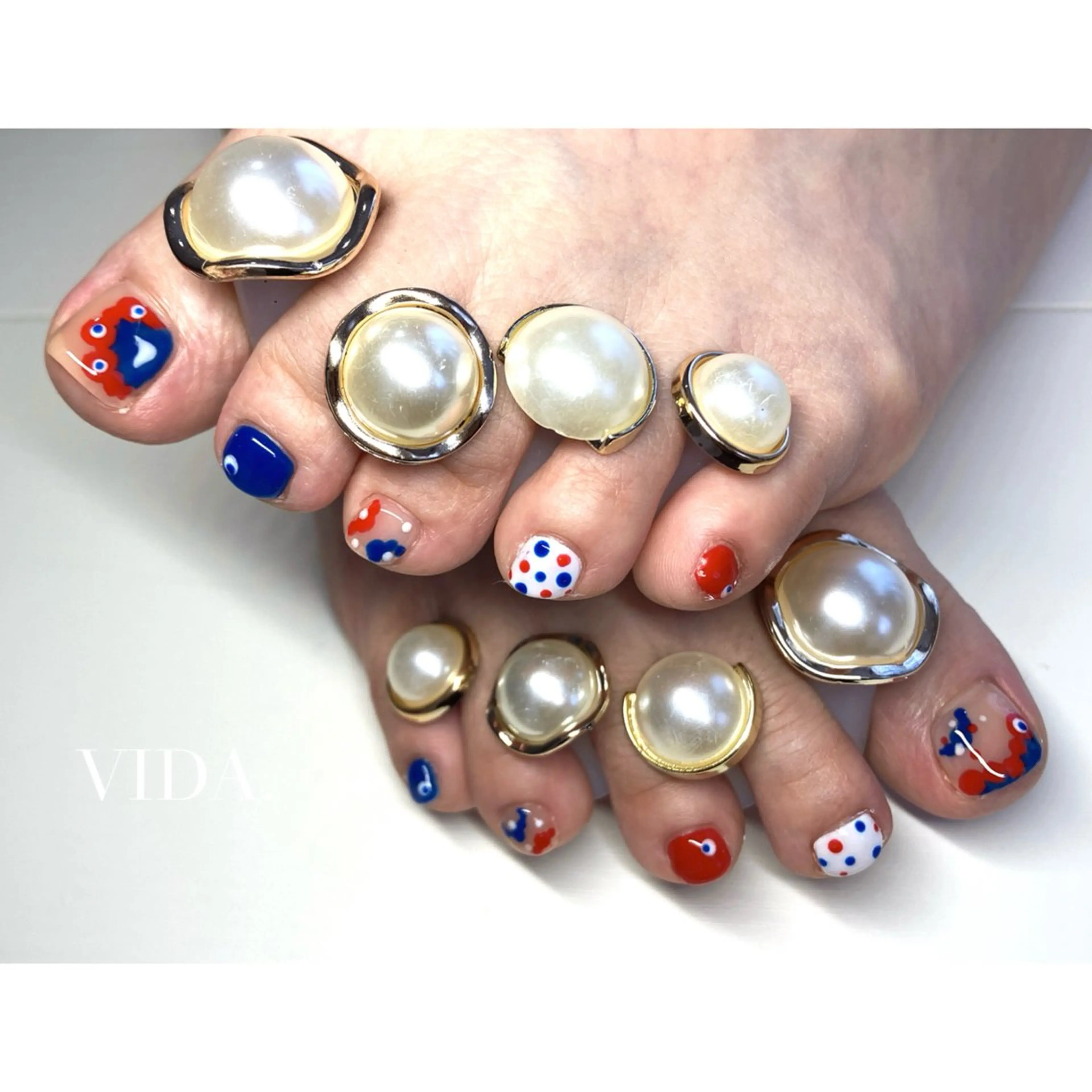 ネイル フットネイル フットネイル private salon VIDAのネイルデザイン