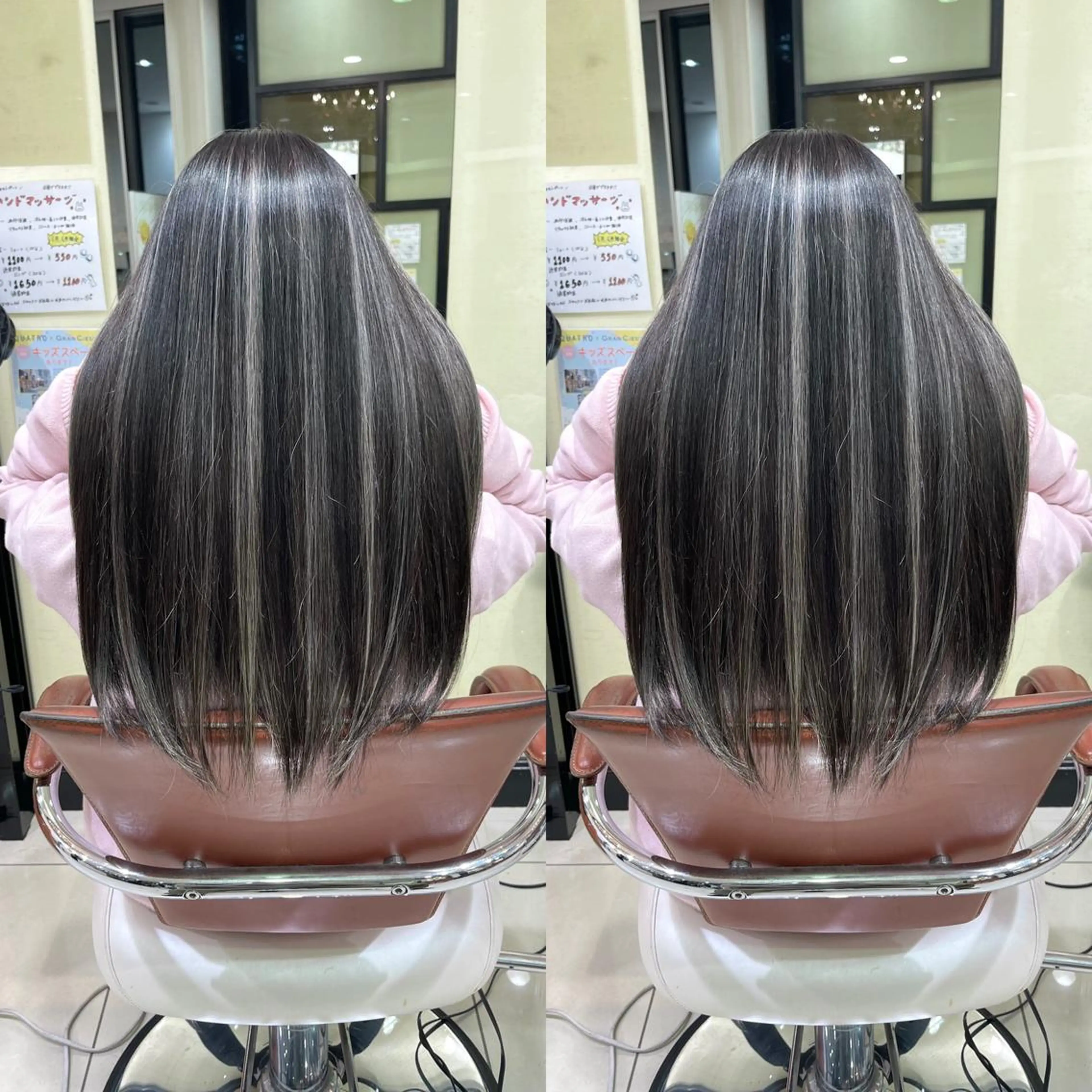 ロング ヘアカラー Y Uのヘアスタイル