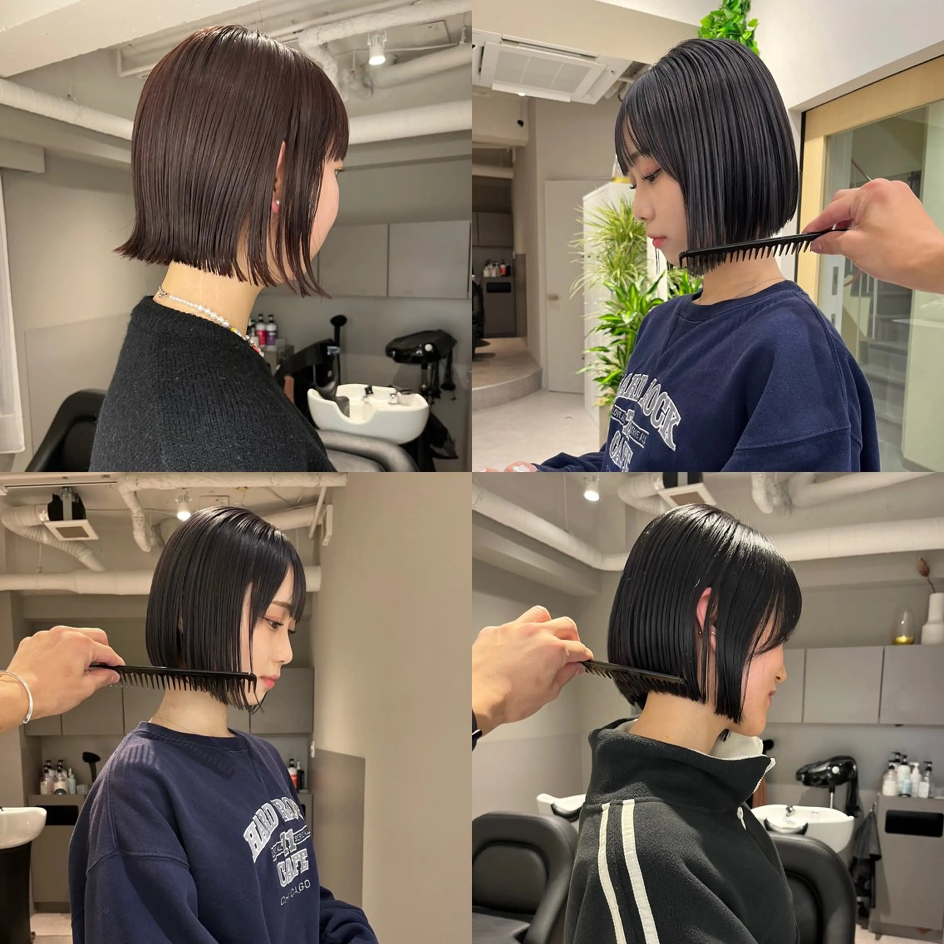 ショート カット ハイトーン/ ボブ 中村麟のヘアスタイル