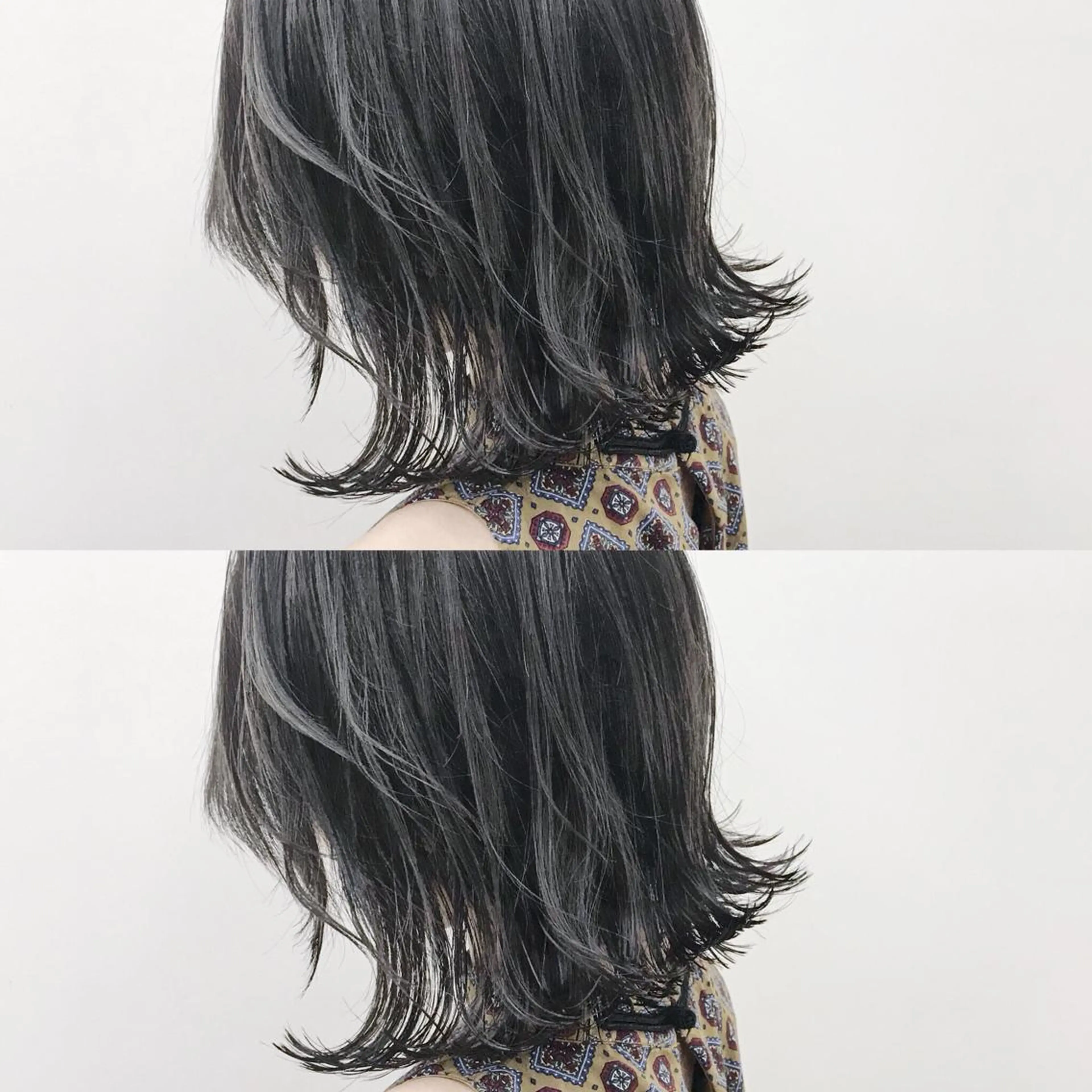 ミディアム カラー 永岡 鉄平のヘアスタイル