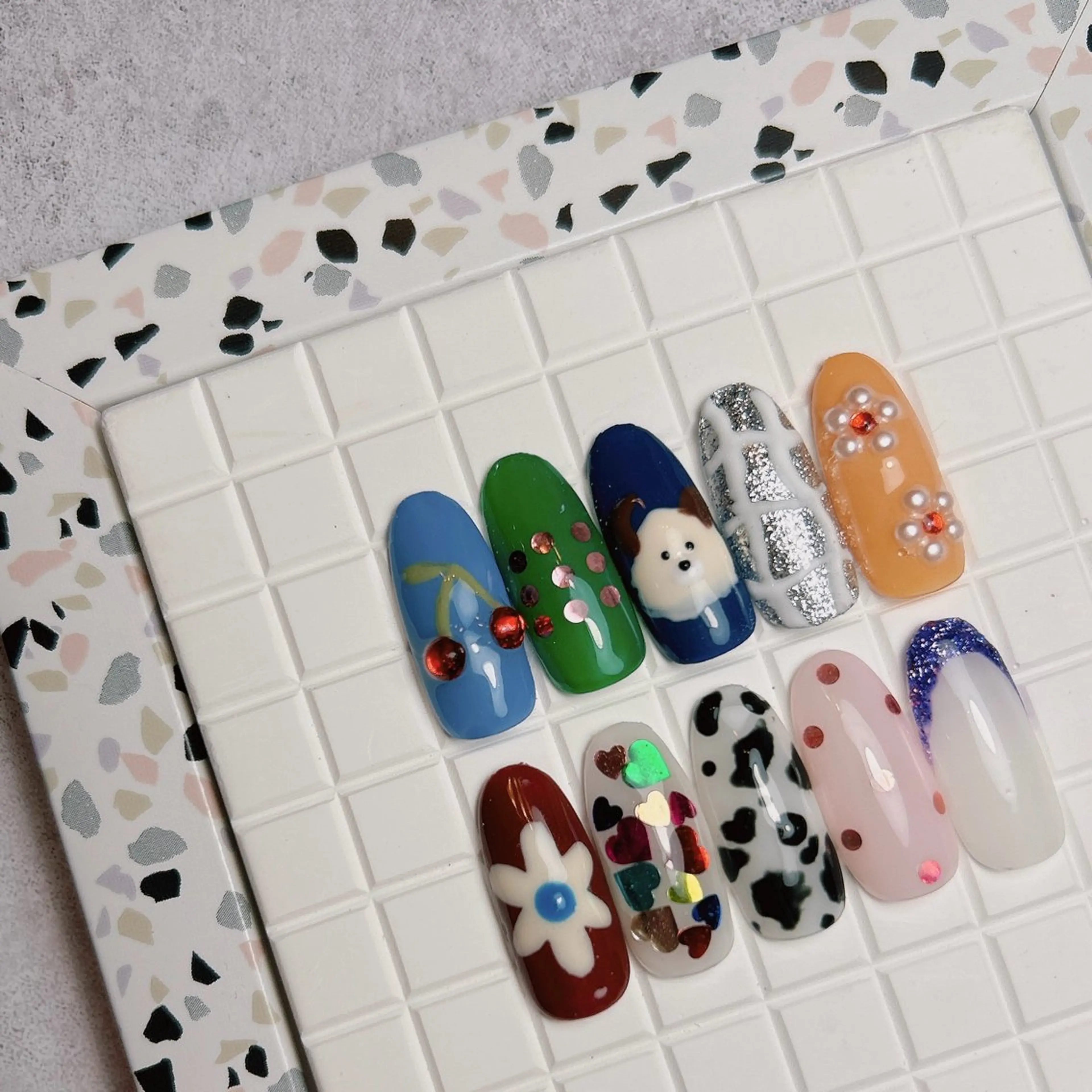 No.2🍀【持ち込み120分コース】本気の個性派手描きネイル🙌❤️‍🔥初回オフ無料！の写真