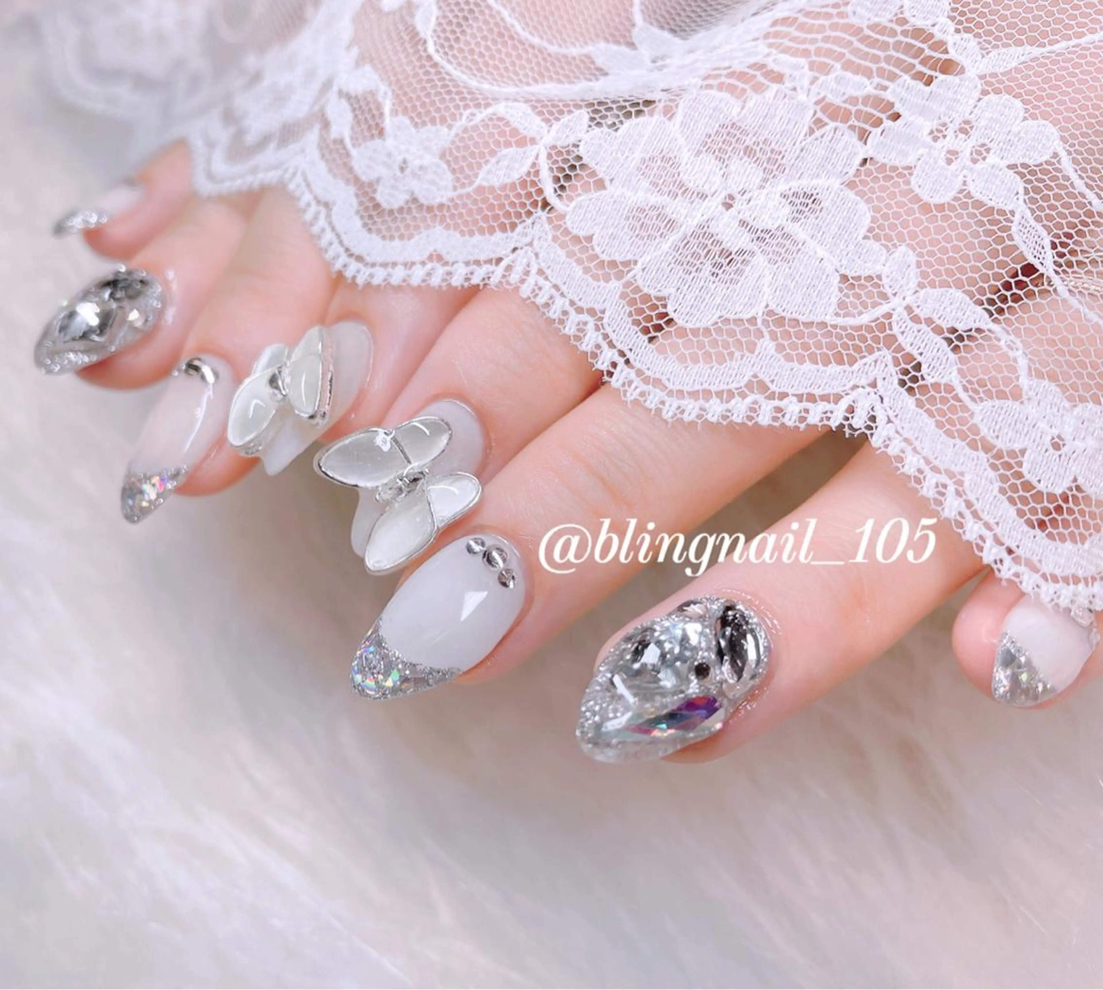 ネイル 23時まで❤︎韓国、 ワンホンネイルのネイルデザイン