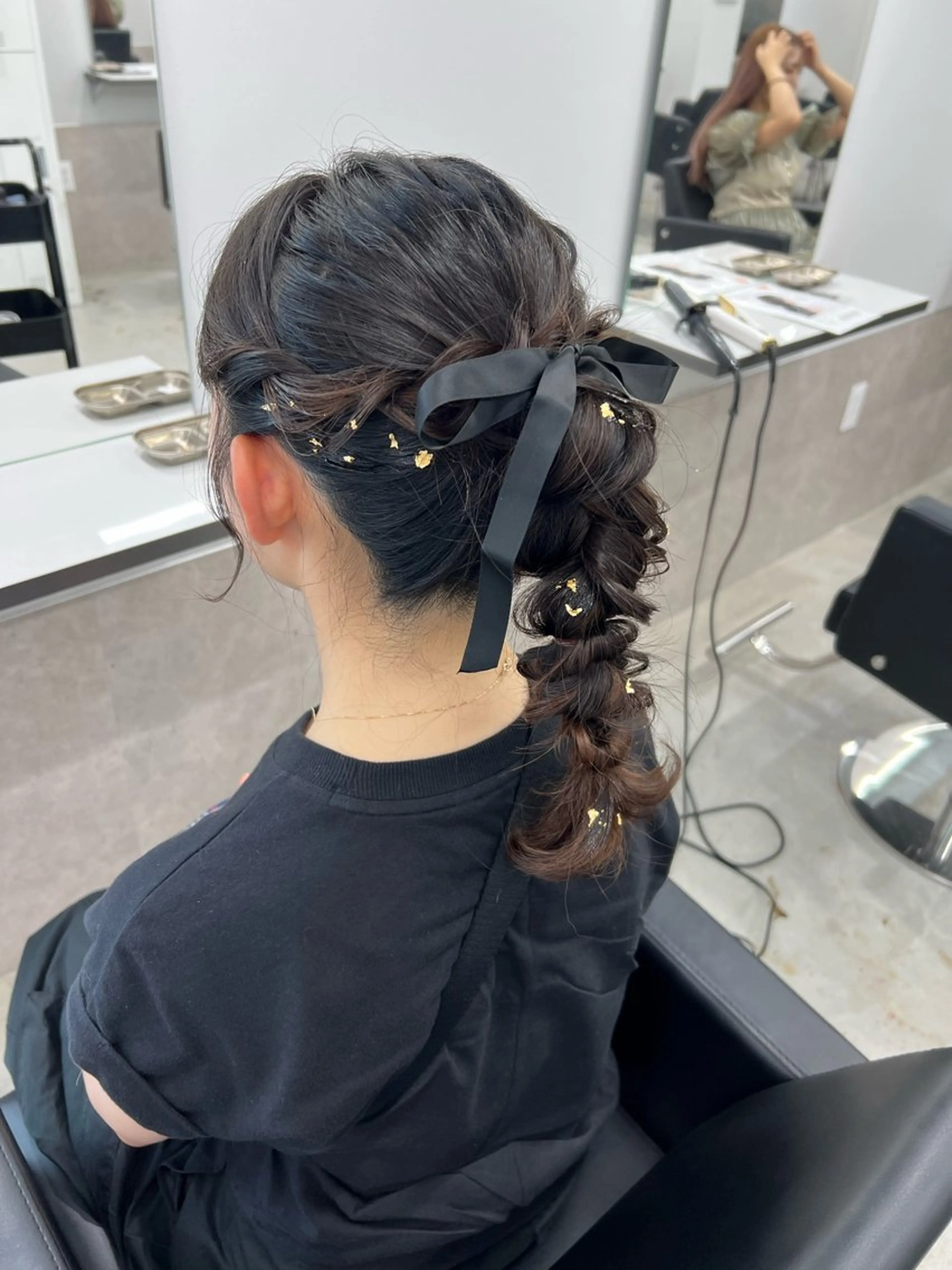 セミロング ヘアセット maya レイヤーカットのヘアスタイル